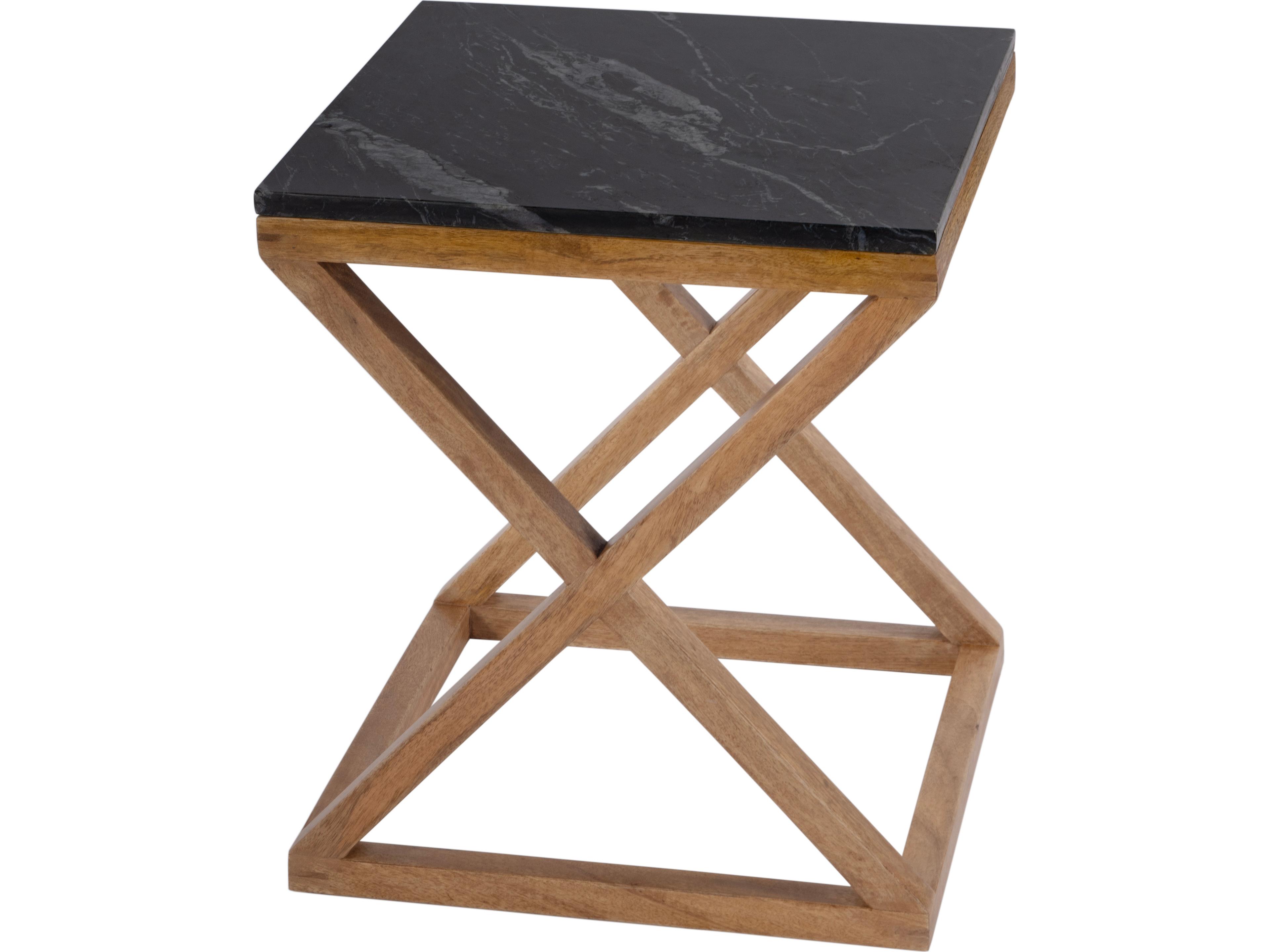 Butler Braylon Square Black Marble End Table