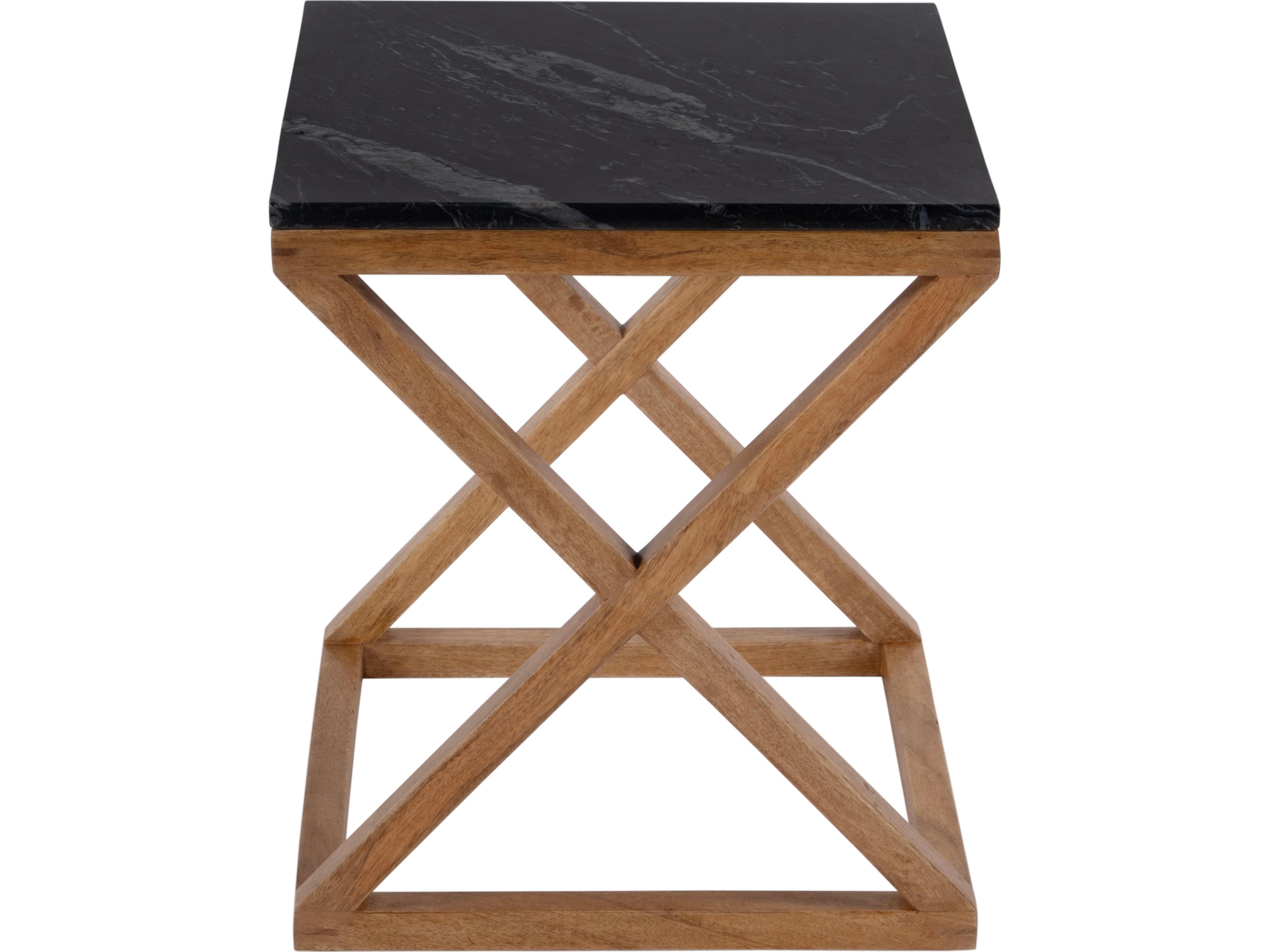 Butler Braylon Square Black Marble End Table