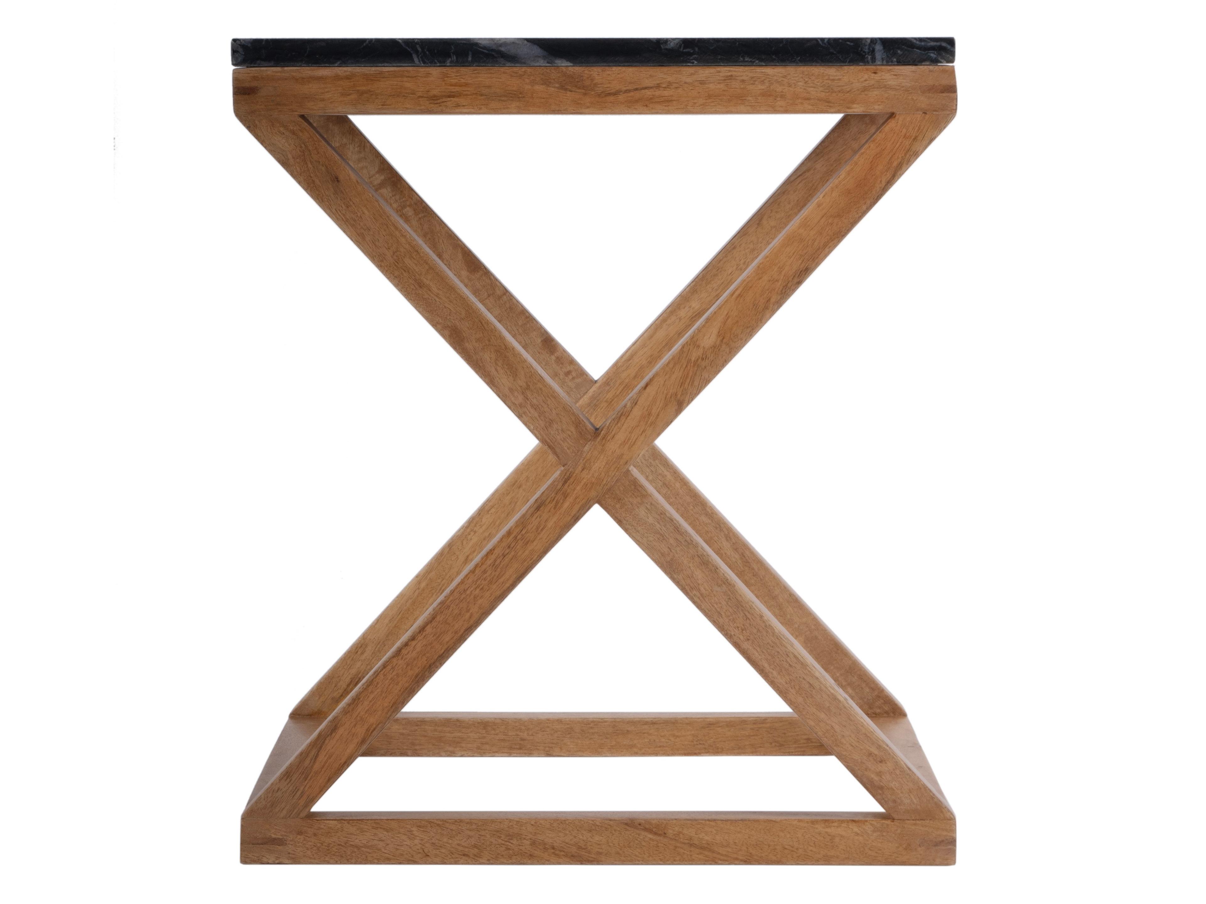 Butler Braylon Square Black Marble End Table