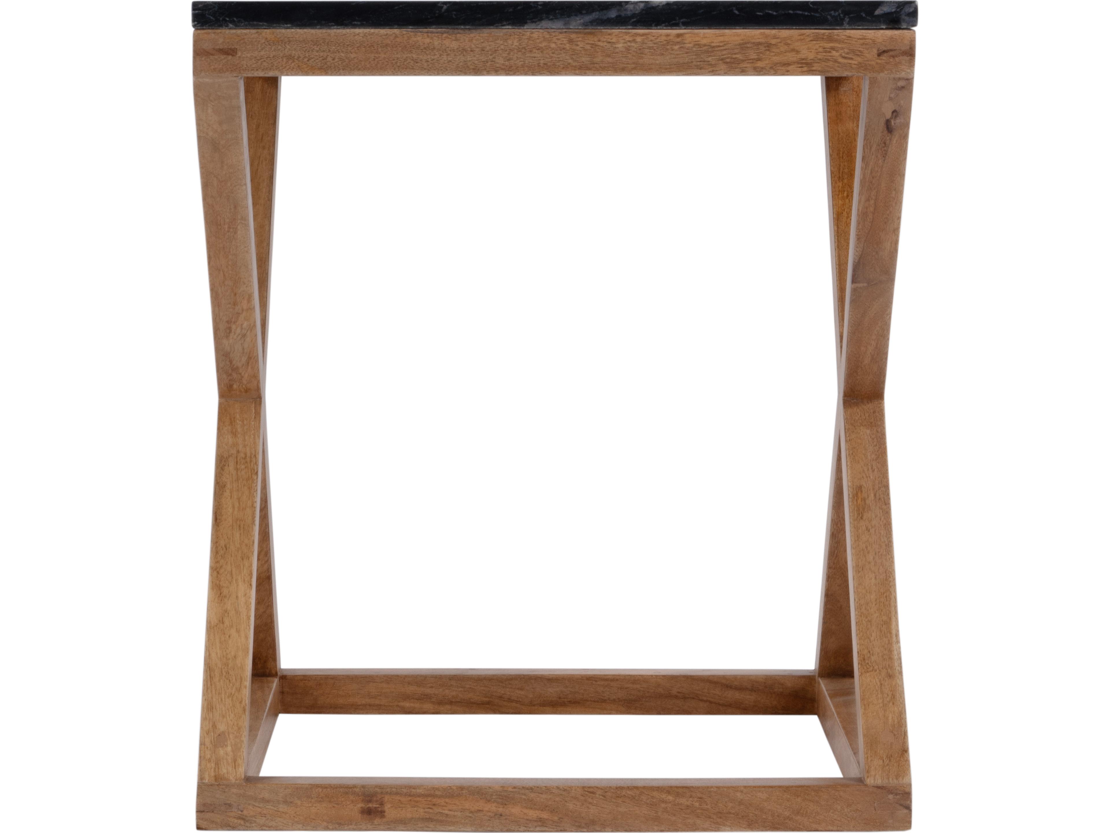 Butler Braylon Square Black Marble End Table