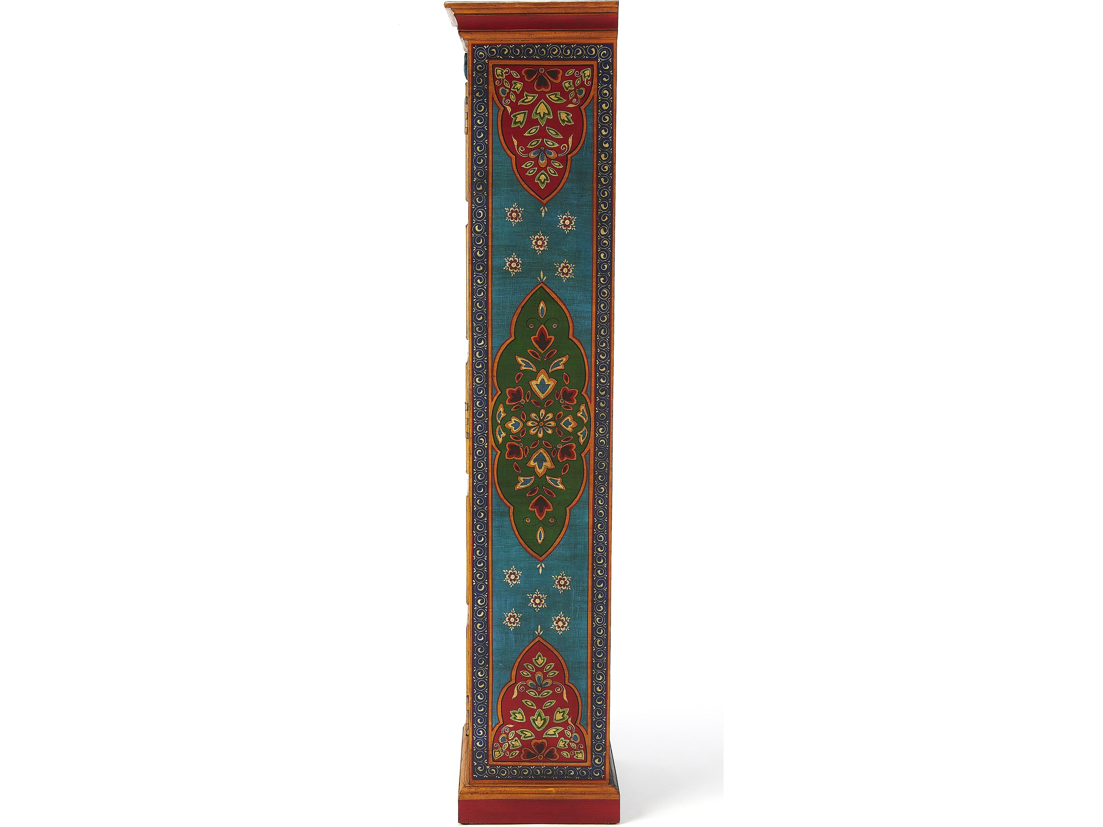 Butler Amir Artifacts Red Solid Wood Accent Cabinet