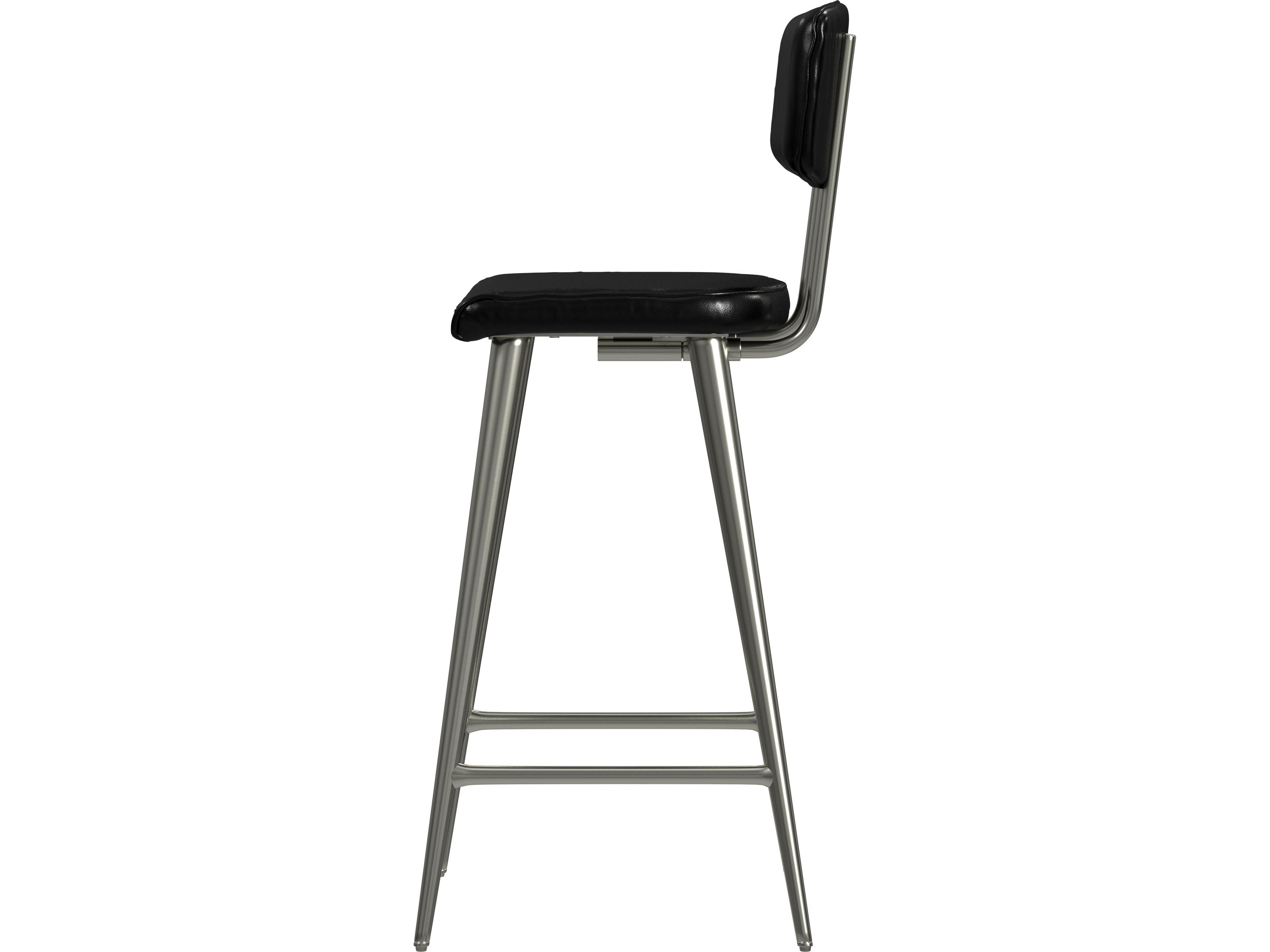 Butler Saddle Black Licorice Leather Counter Stool