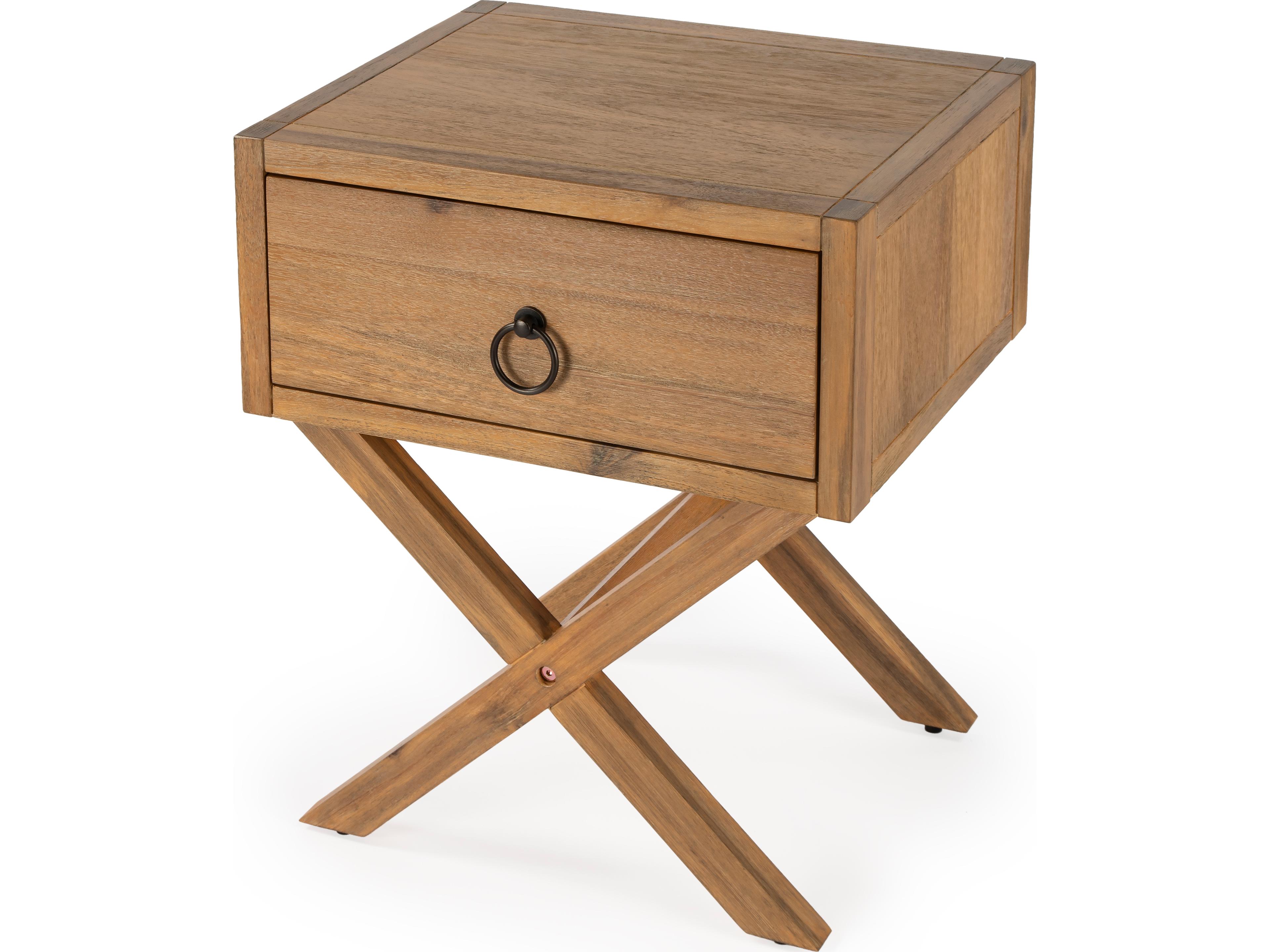 Butler Lark Rectangular Wood Natural Mango End Table