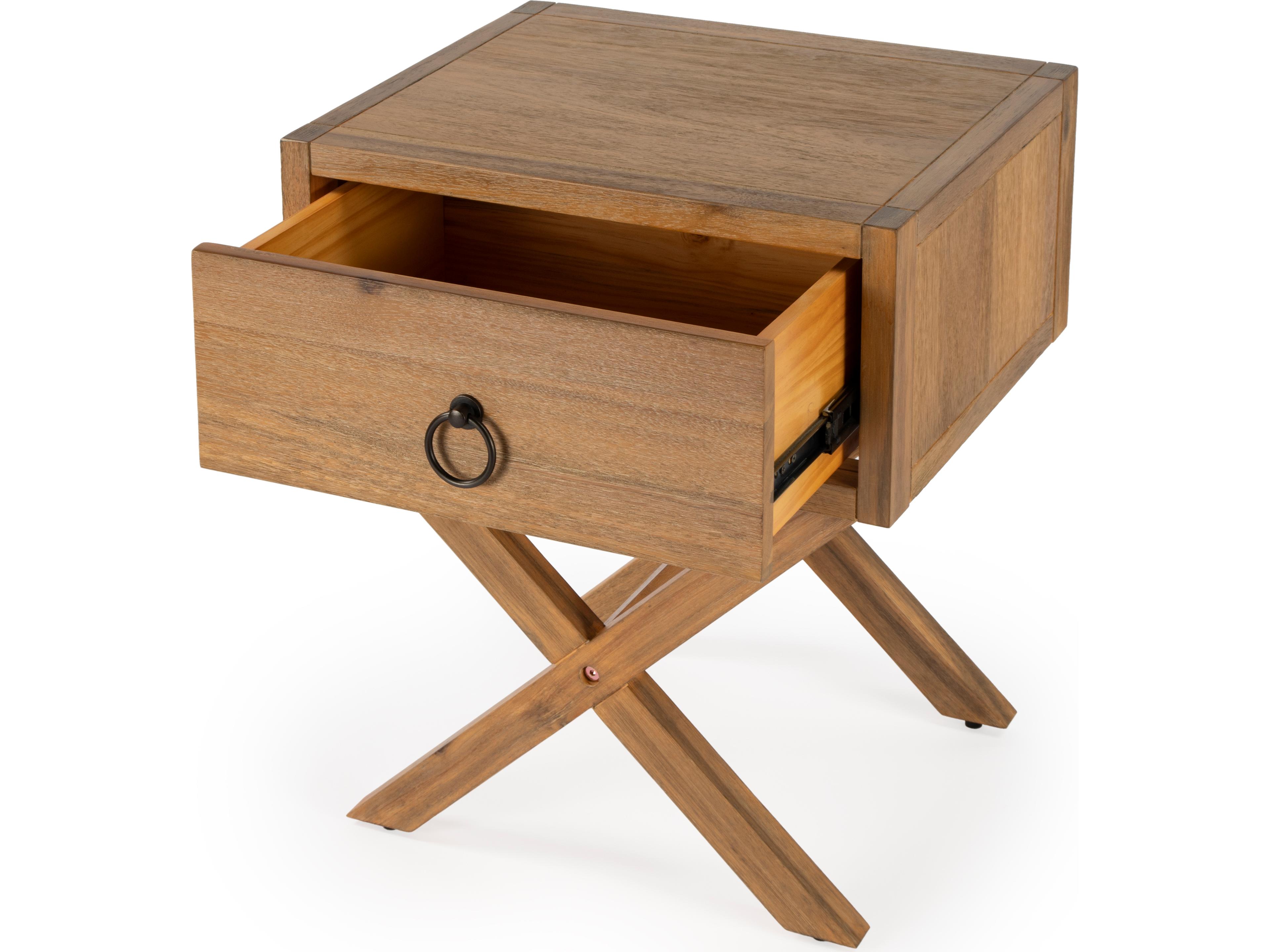 Butler Lark Rectangular Wood Natural Mango End Table