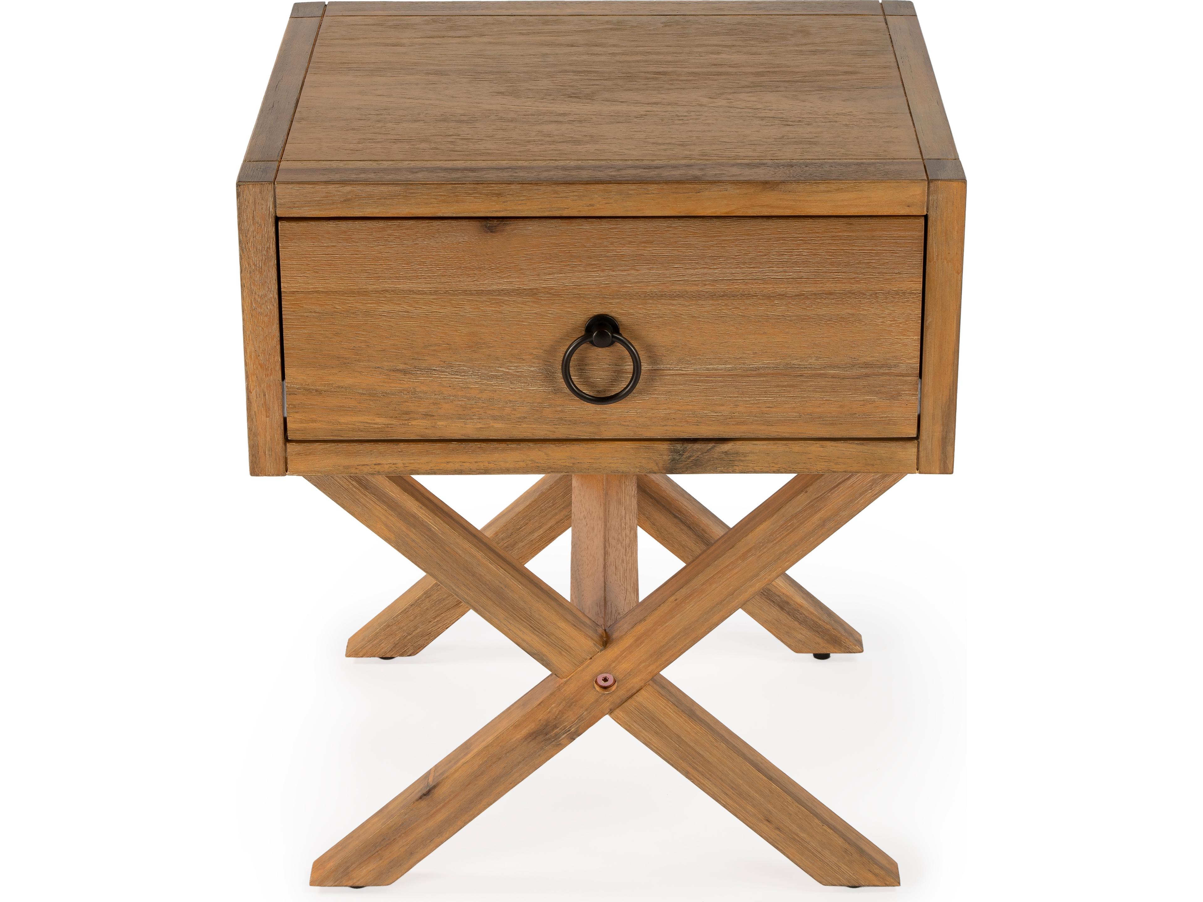 Butler Lark Rectangular Wood Natural Mango End Table
