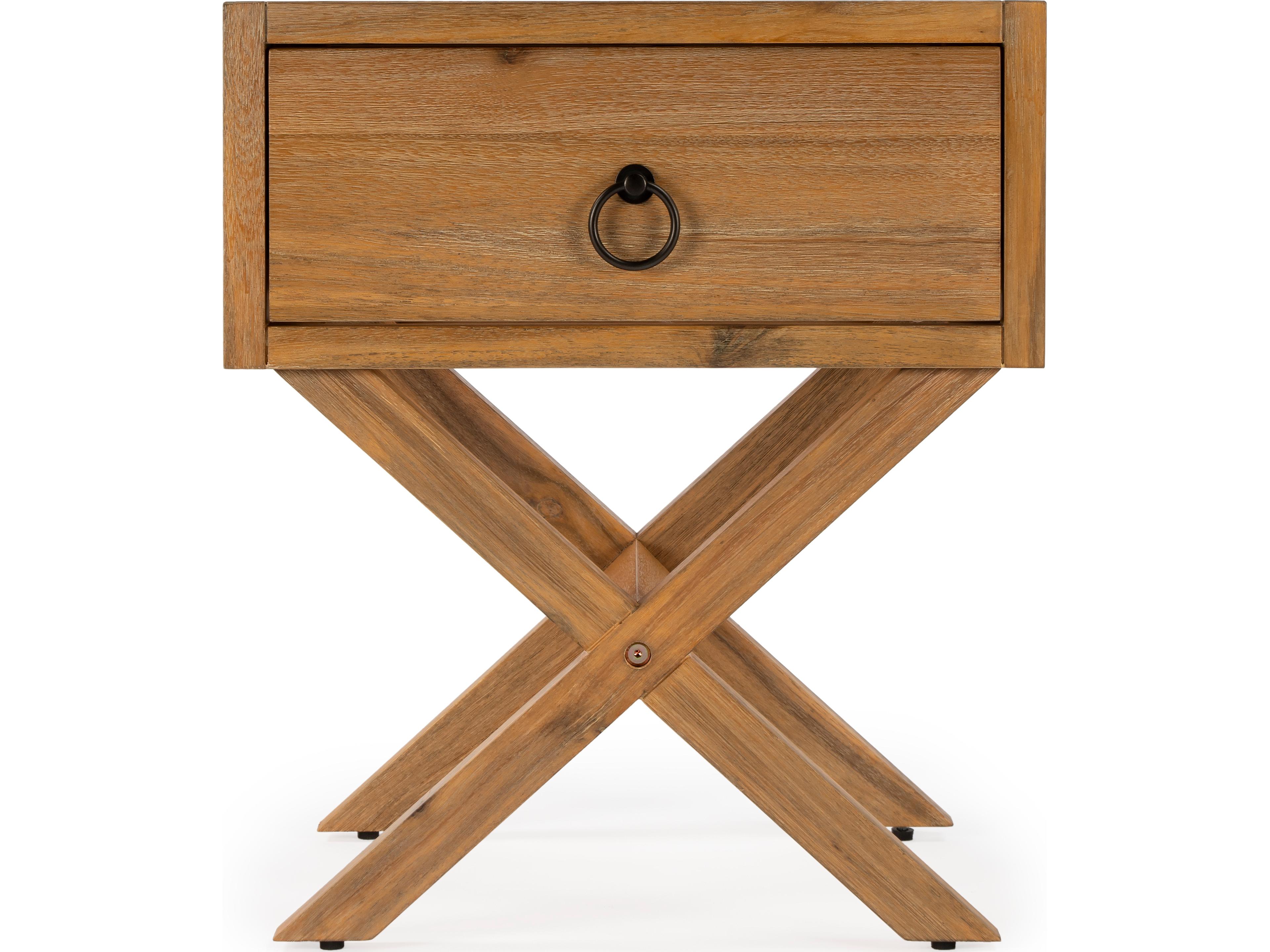 Butler Lark Rectangular Wood Natural Mango End Table