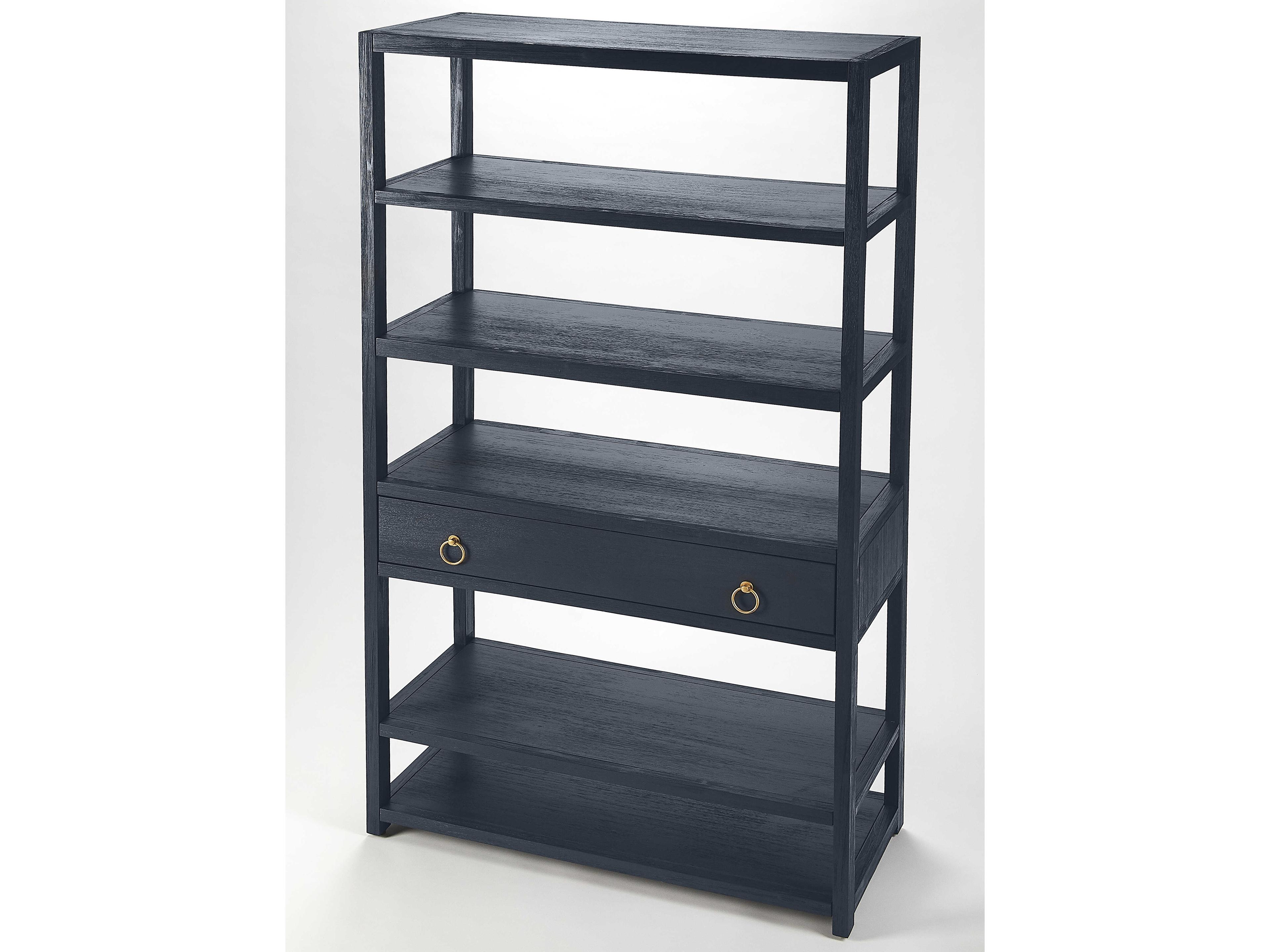 Lark Navy Blue Bookcase