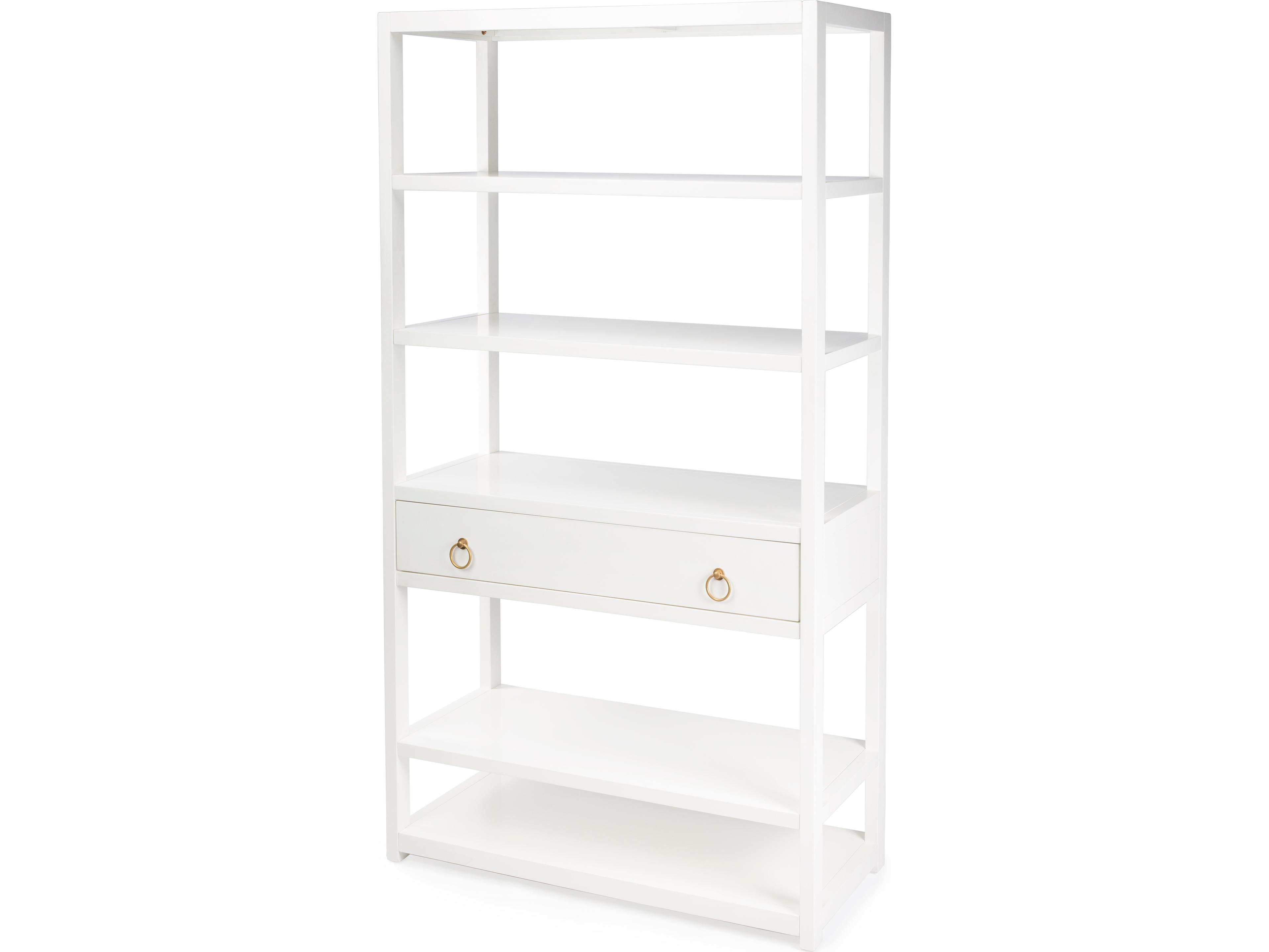 Lark White Bookcase