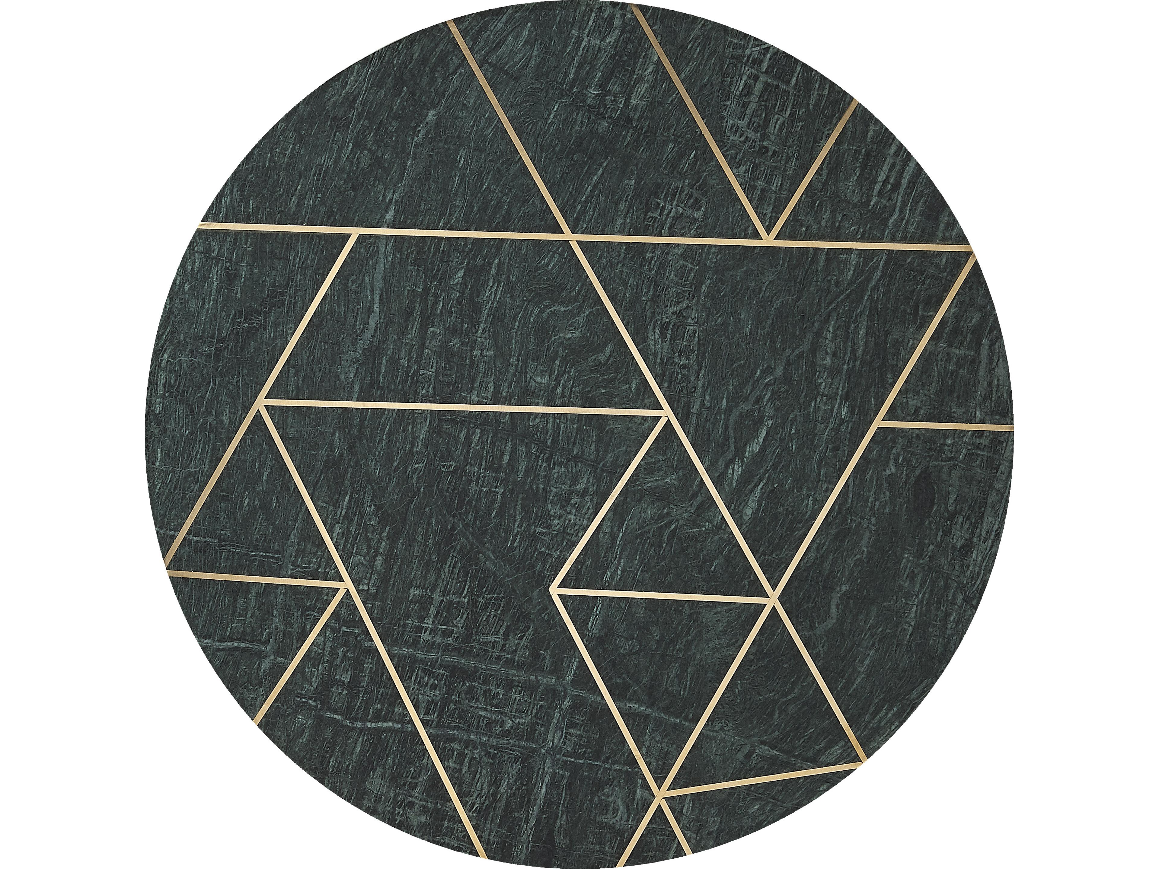 Butler Haven Round Marble Metalworks End Table