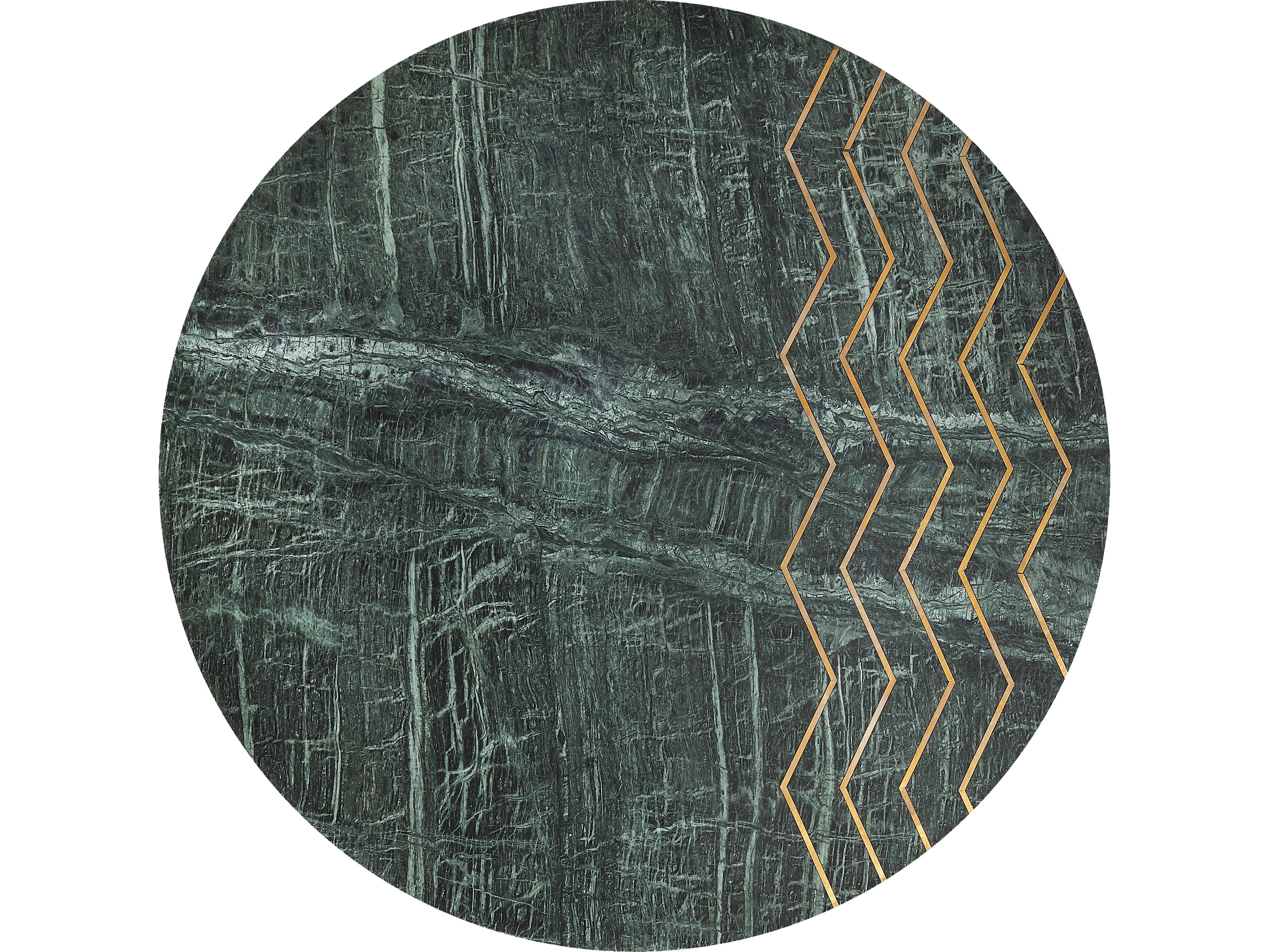 Butler Hollings Round Marble Metalworks End Table