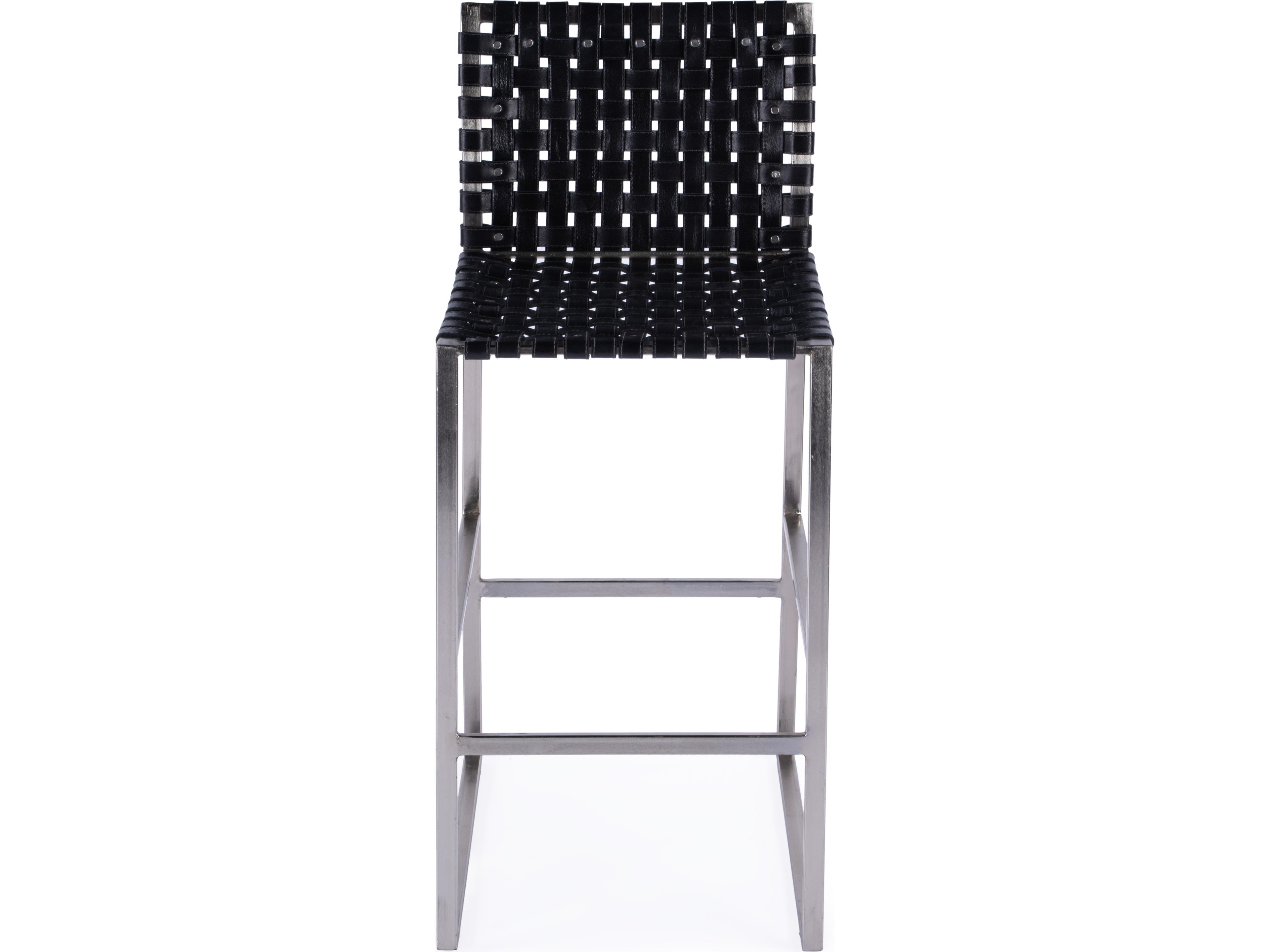 Butler Urban Black Leather Bar Stool