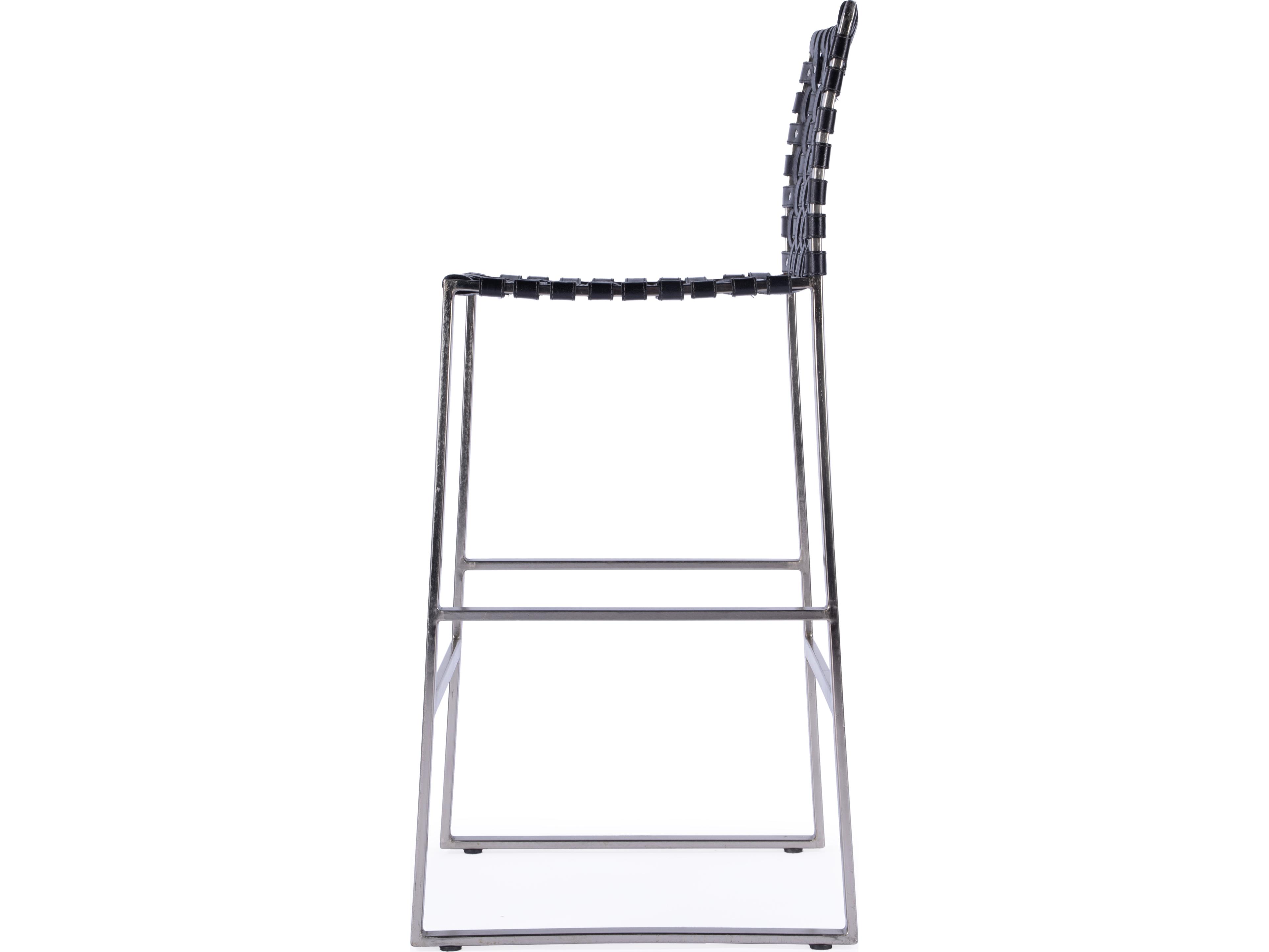 Butler Urban Black Leather Bar Stool