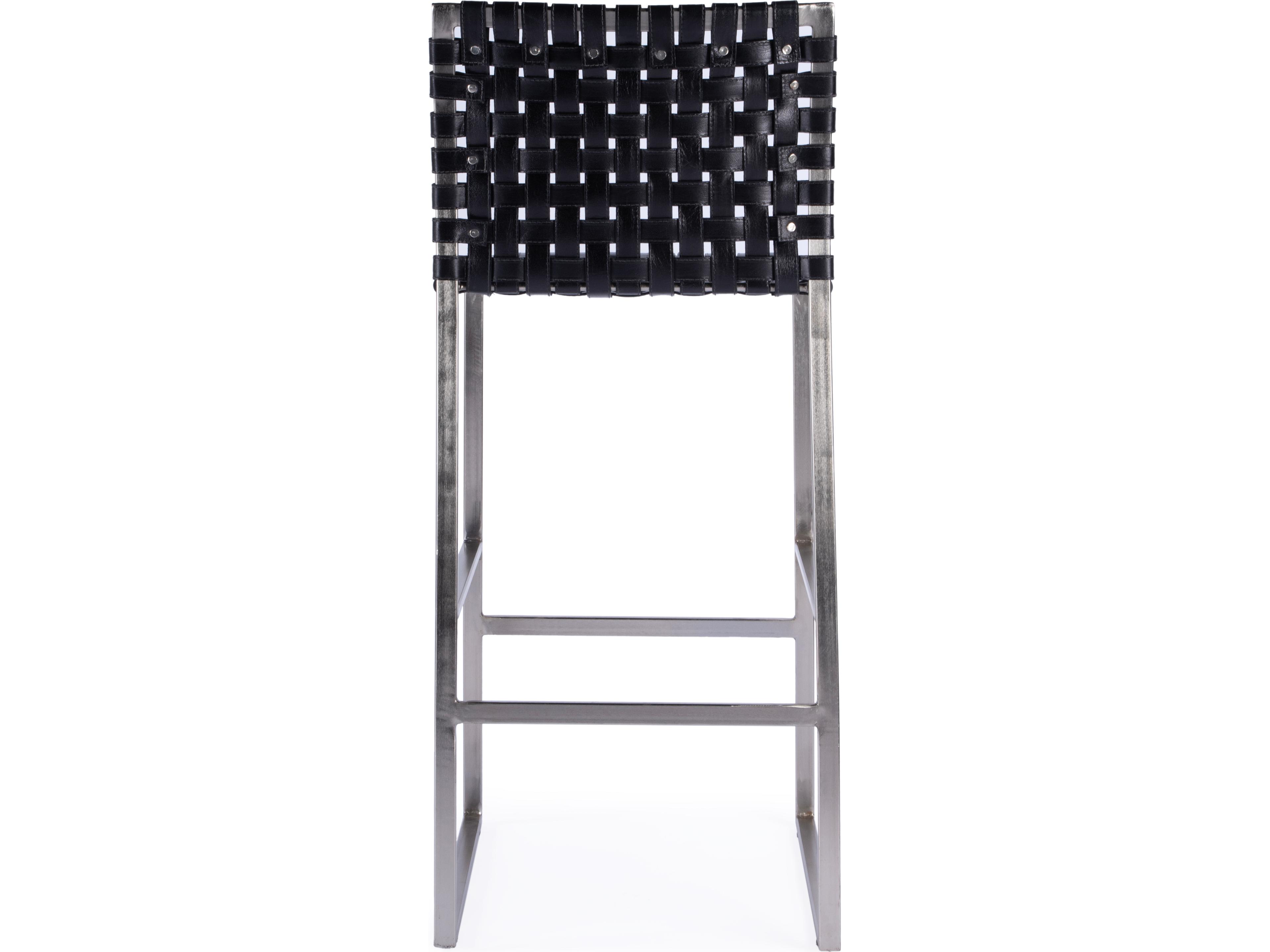 Butler Urban Black Leather Bar Stool
