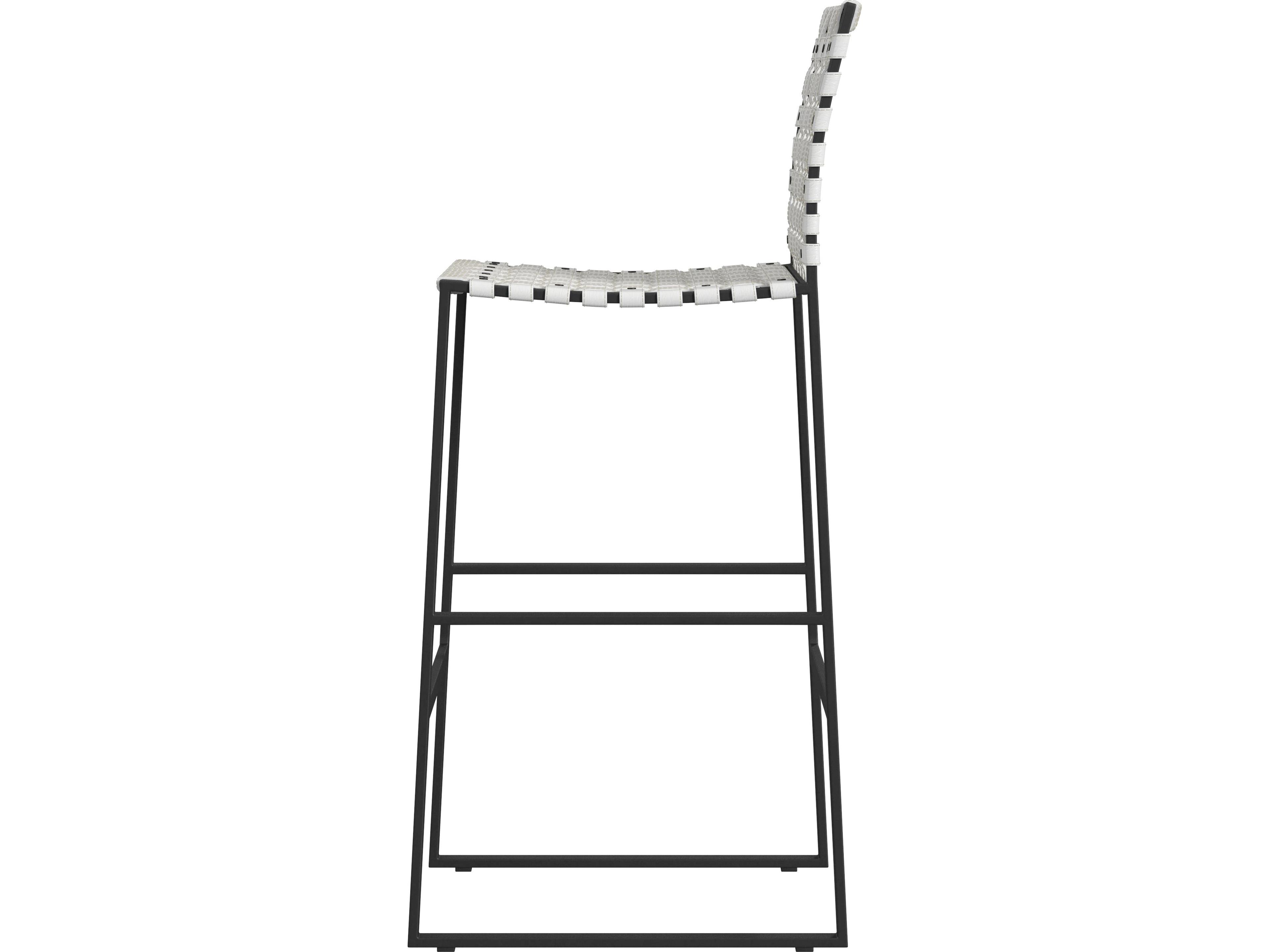 Butler Urban White Leather Bar Stool