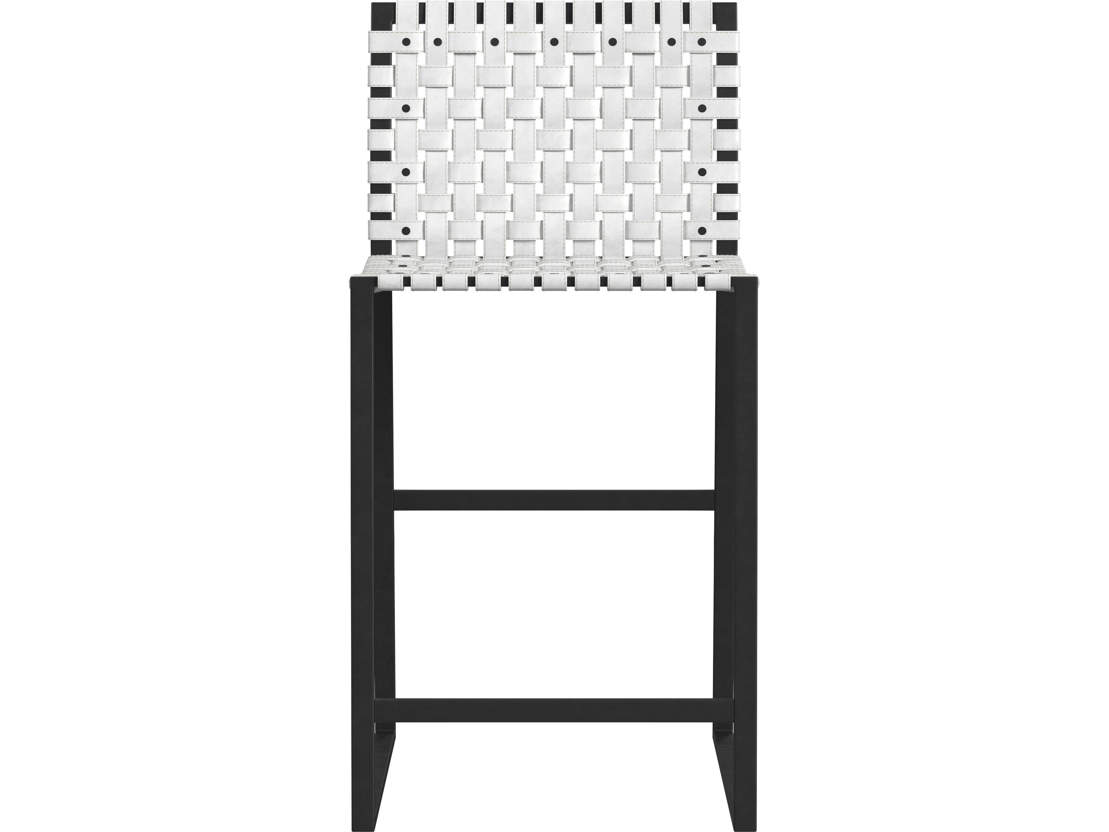 Butler Urban White Leather Counter Stool
