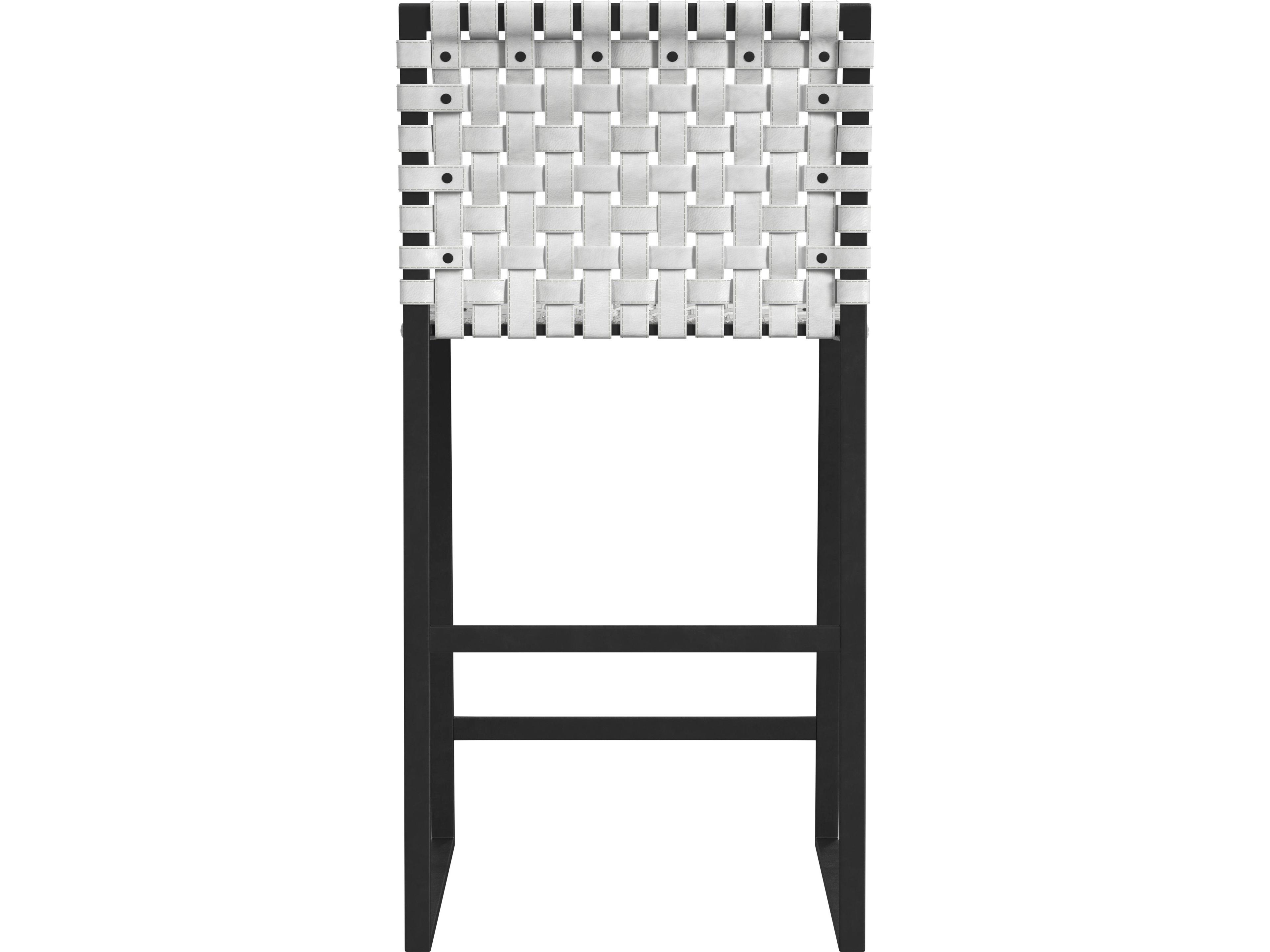 Butler Urban White Leather Counter Stool