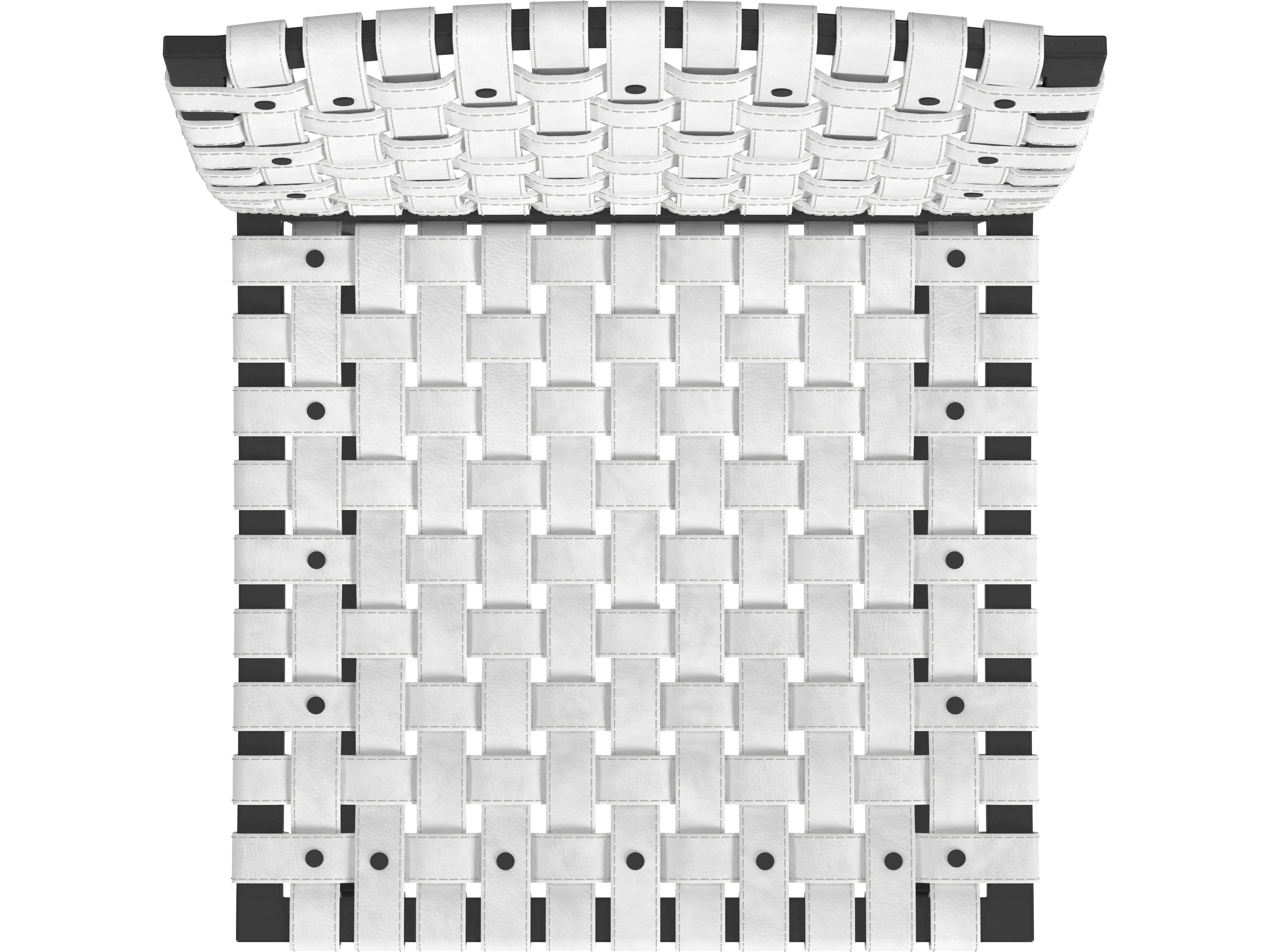 Butler Urban White Leather Counter Stool