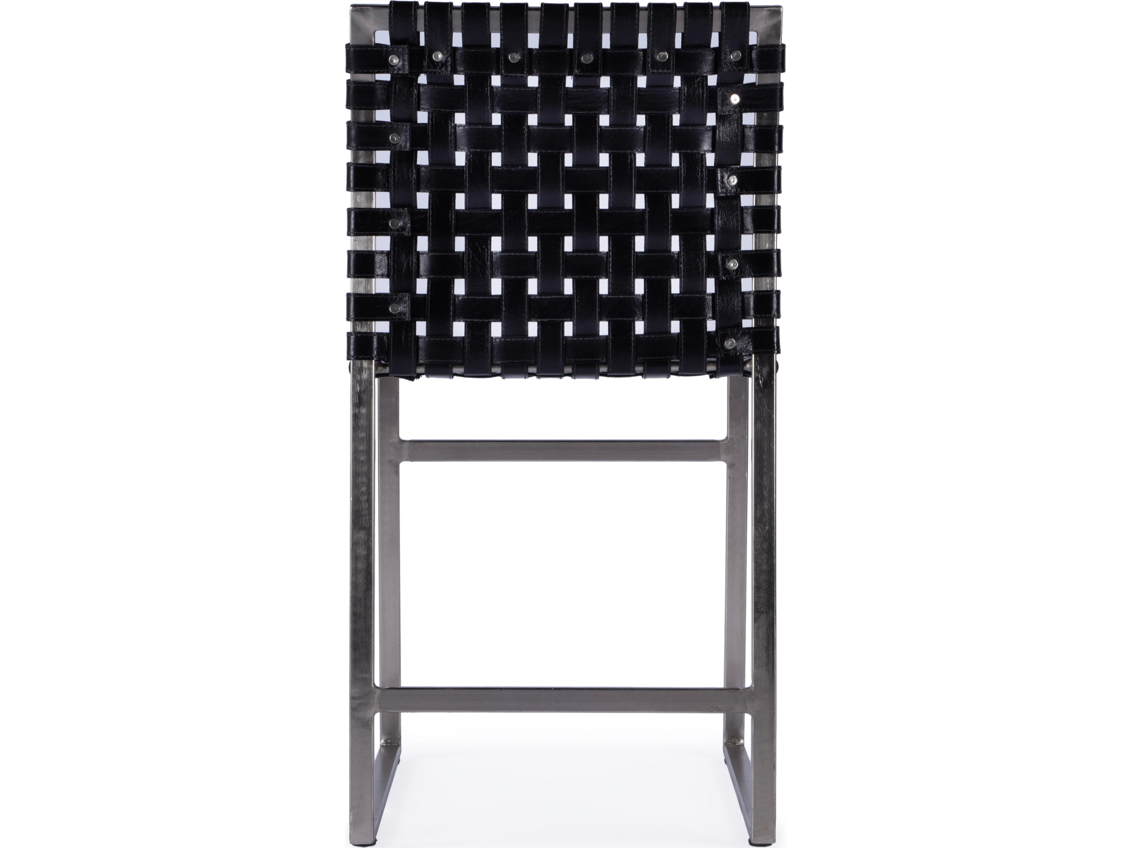 Butler Urban Black Leather Armless Dining Chair