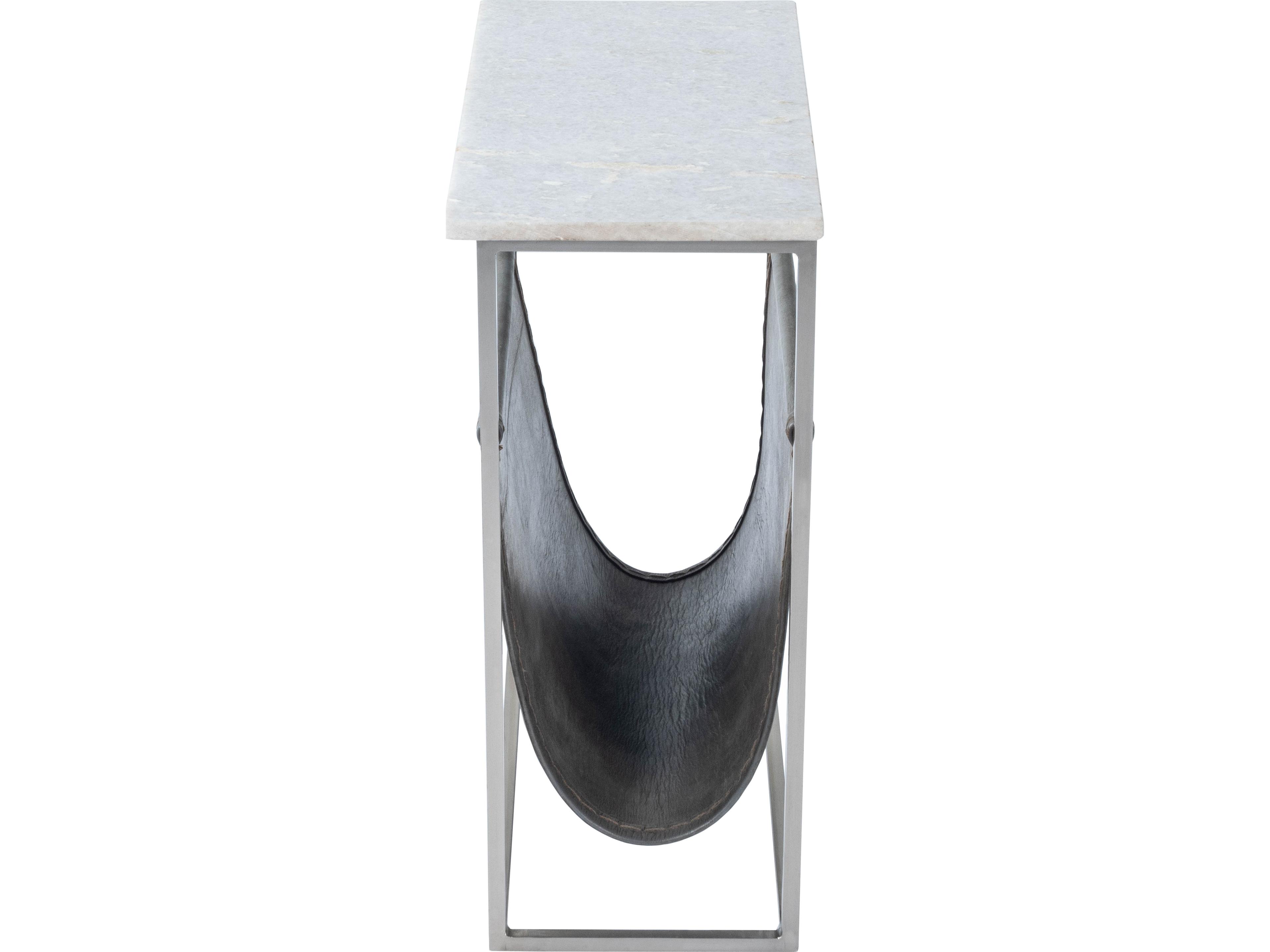 Butler Koler Rectangular Marble & Metal End Table