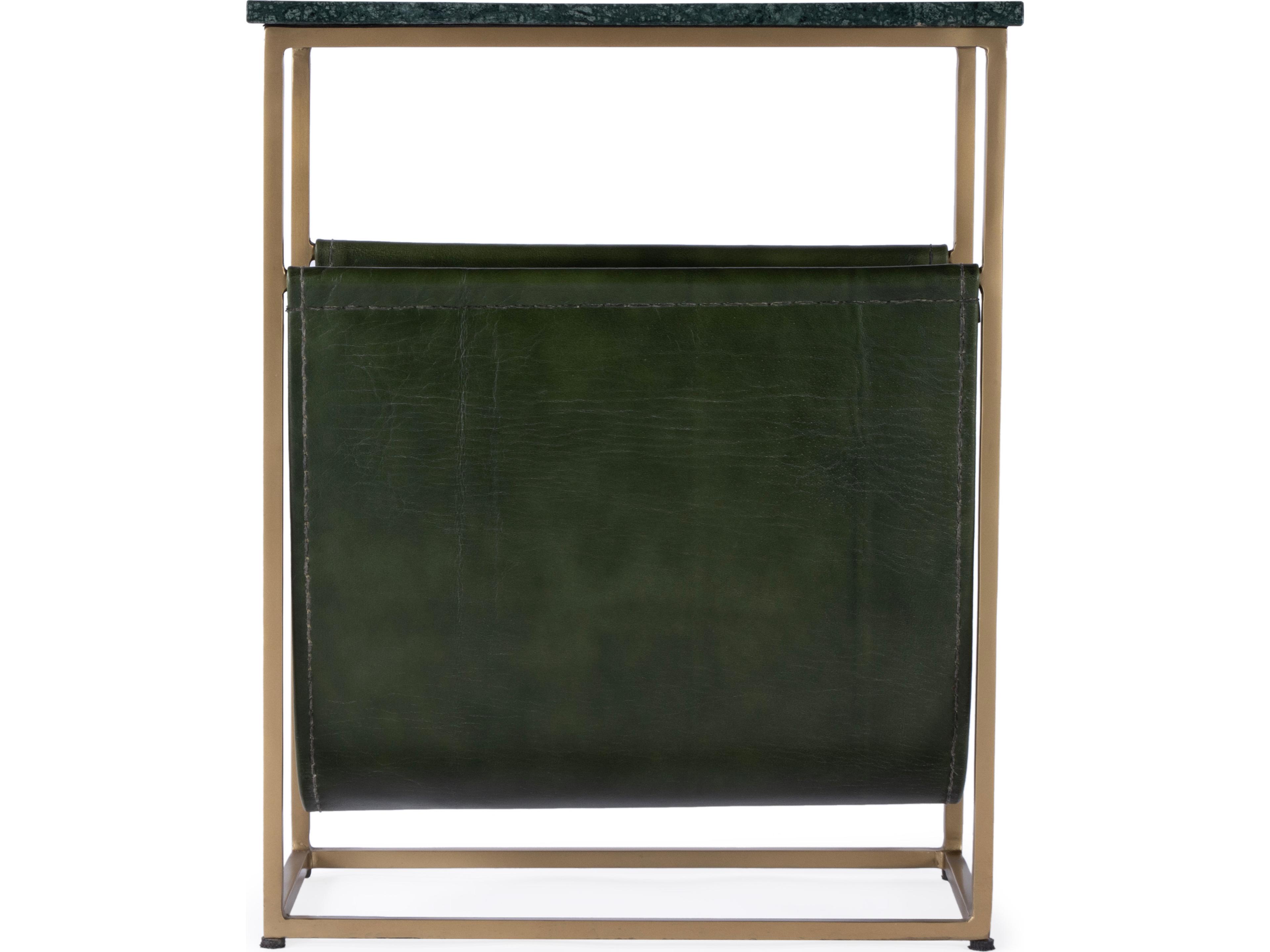 Butler Edie Rectangular Green Marble End Table