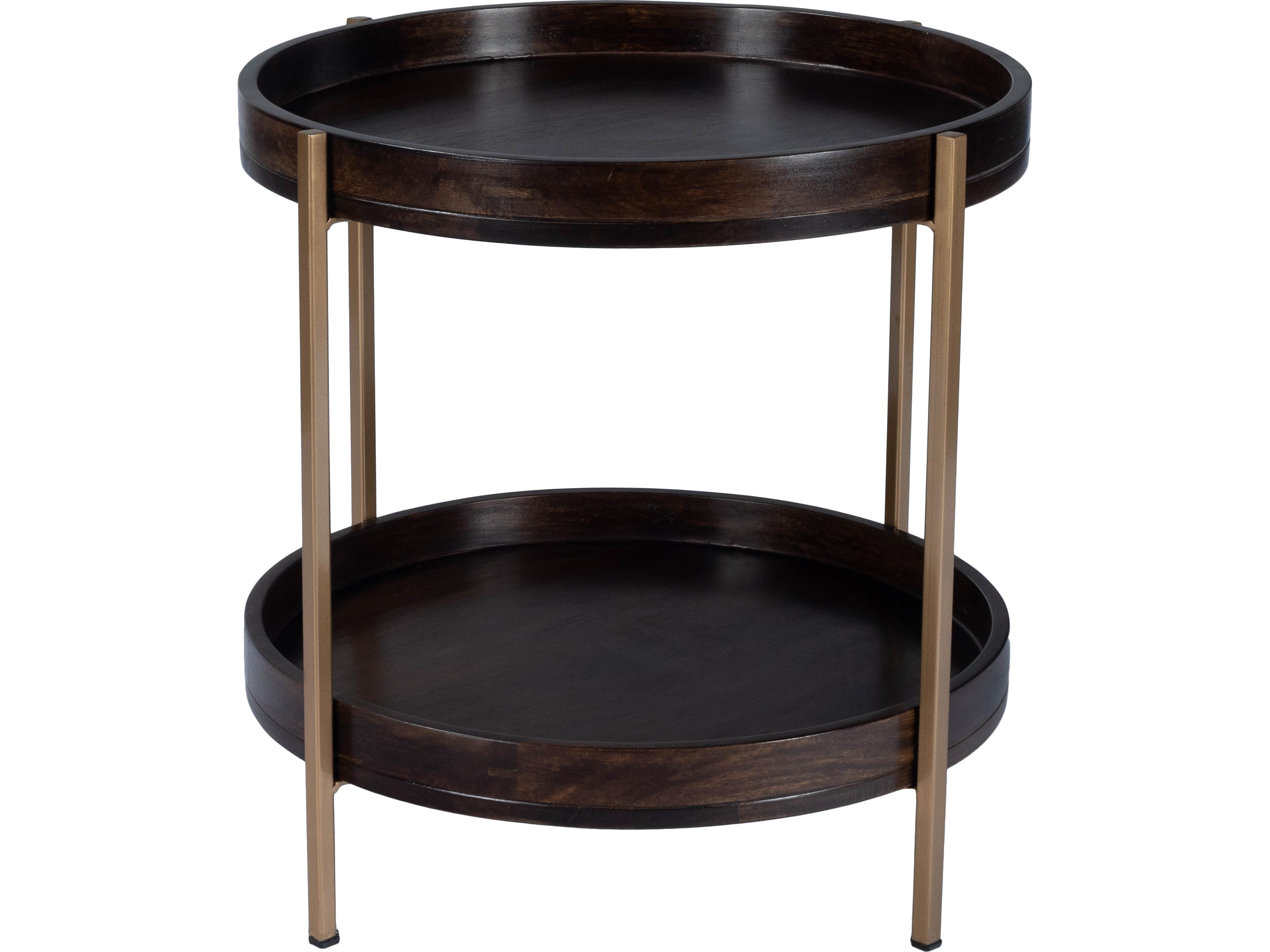Butler Damirra Round Wood Brown End Table