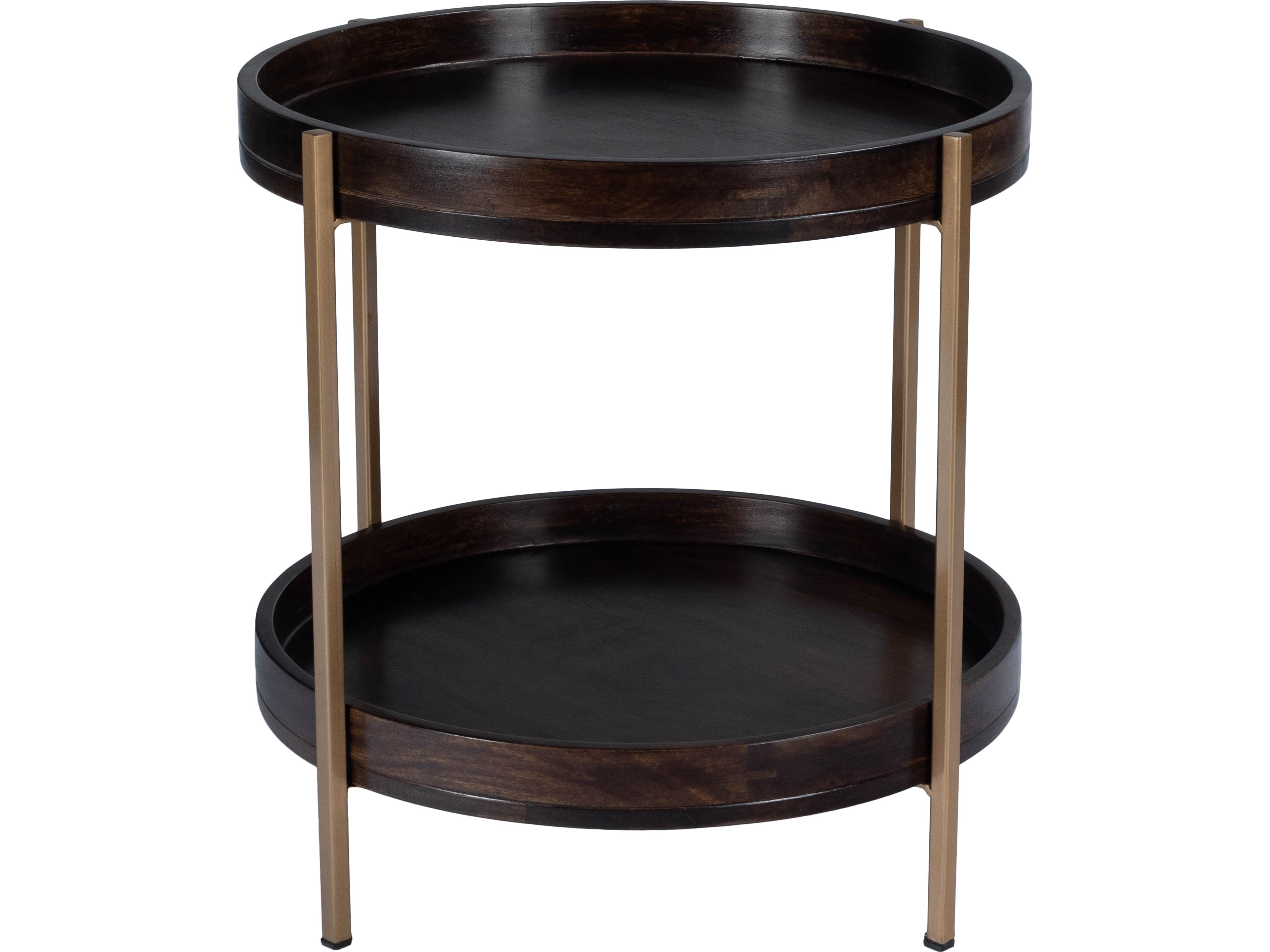 Butler Damirra Round Wood Brown End Table