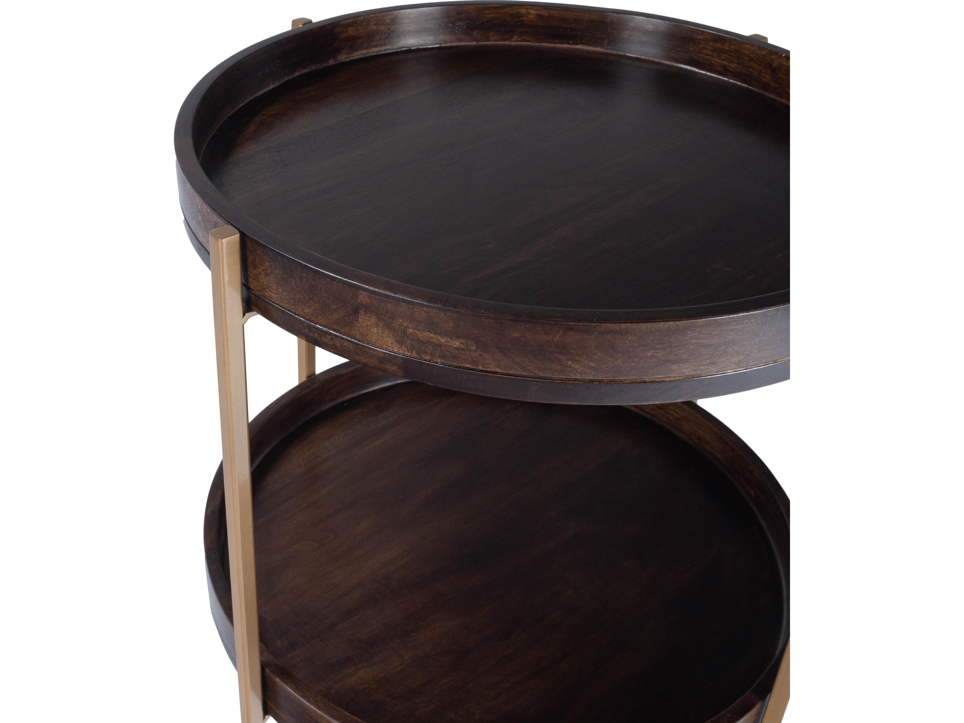 Butler Damirra Round Wood Brown End Table