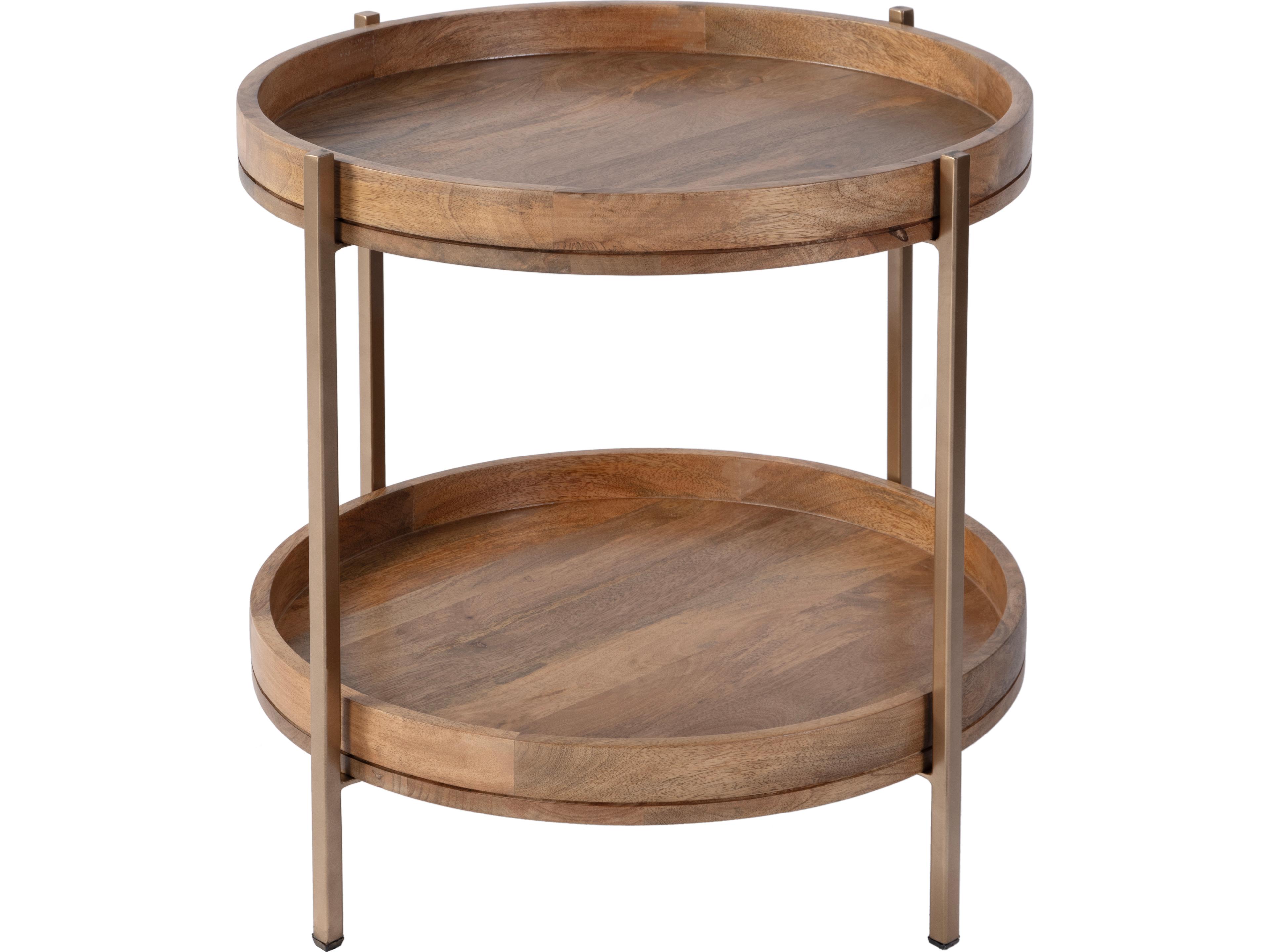 Butler Damirra Round Wood Natural End Table
