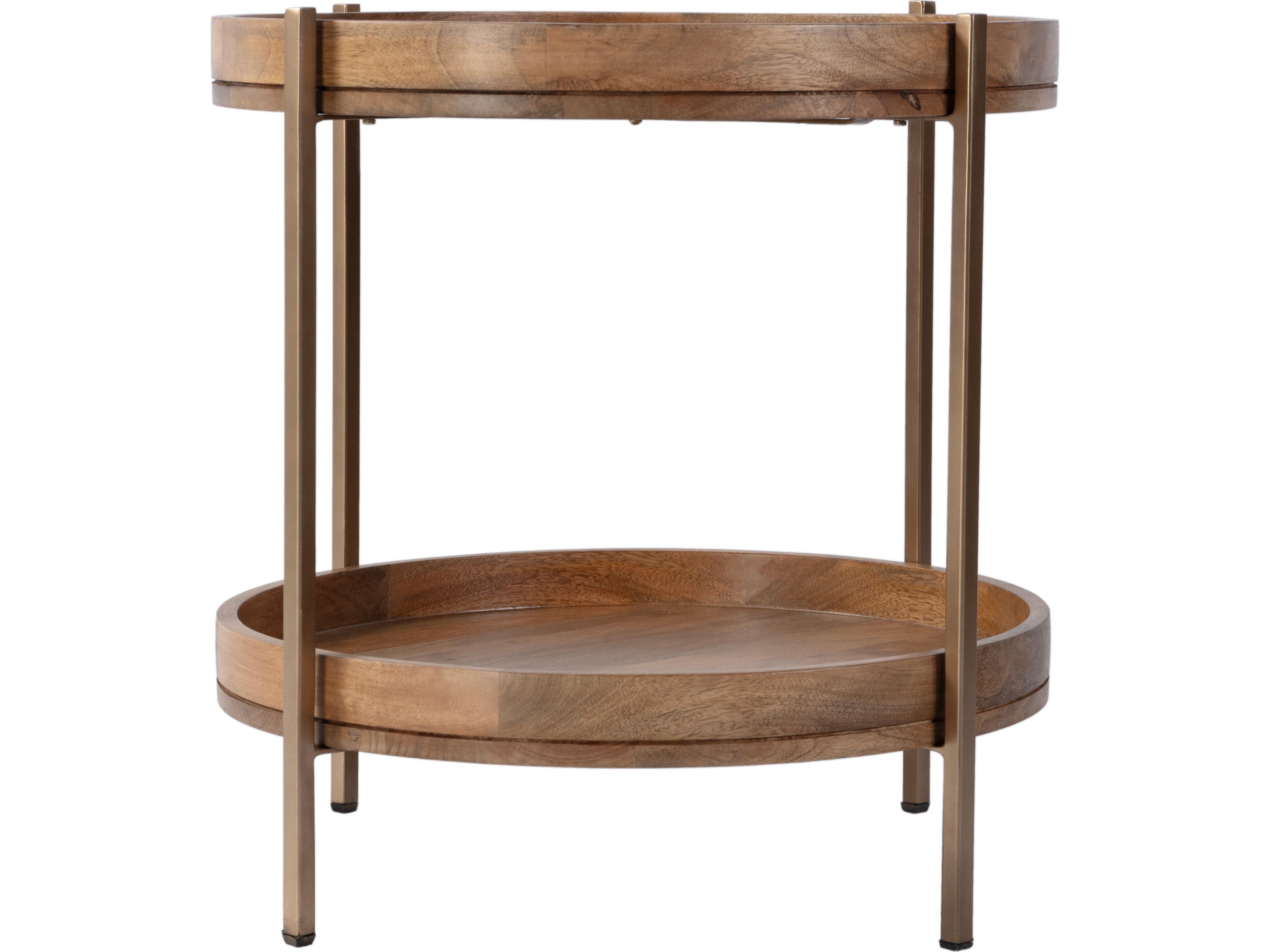 Butler Damirra Round Wood Natural End Table
