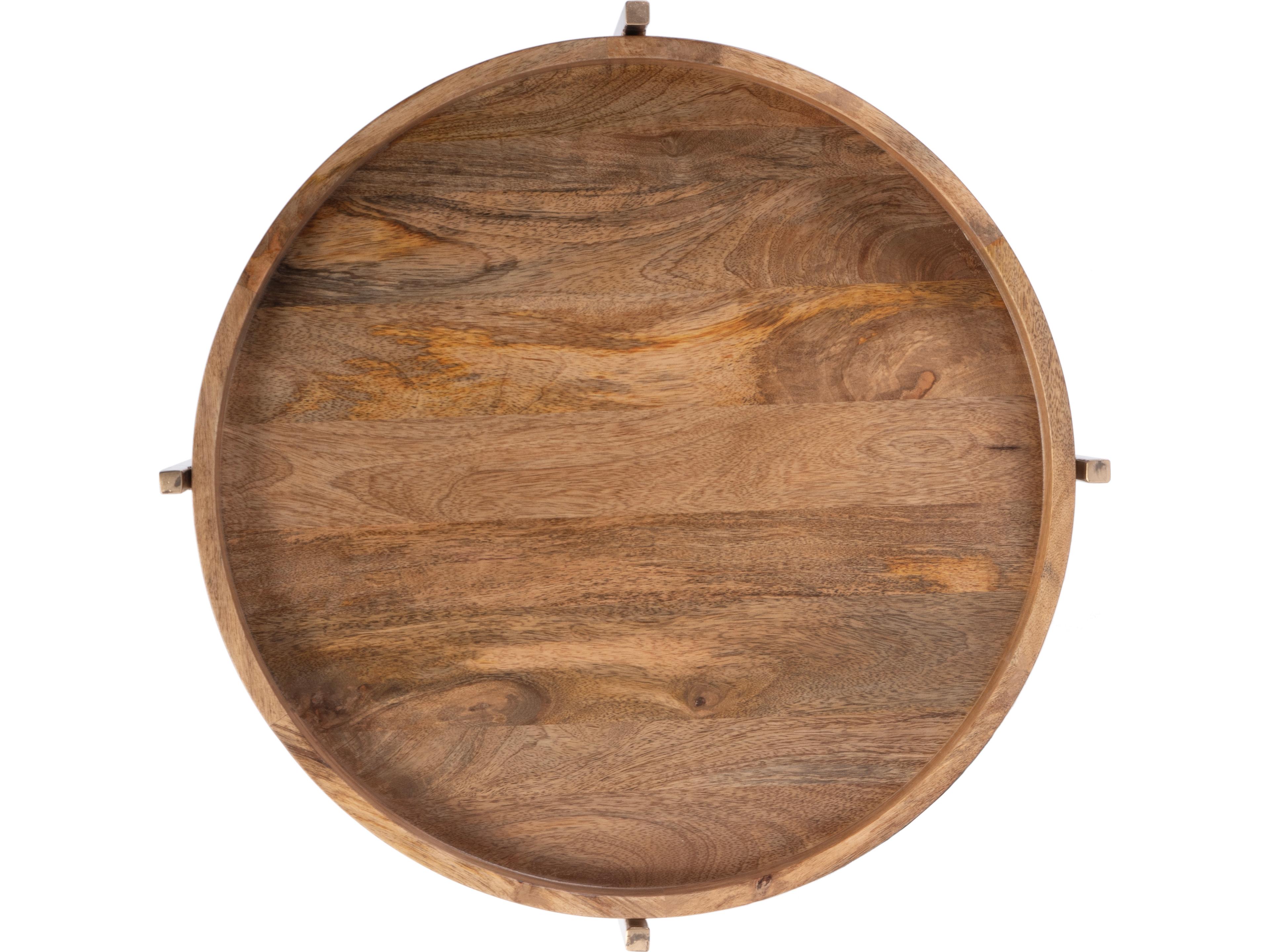Butler Damirra Round Wood Natural End Table