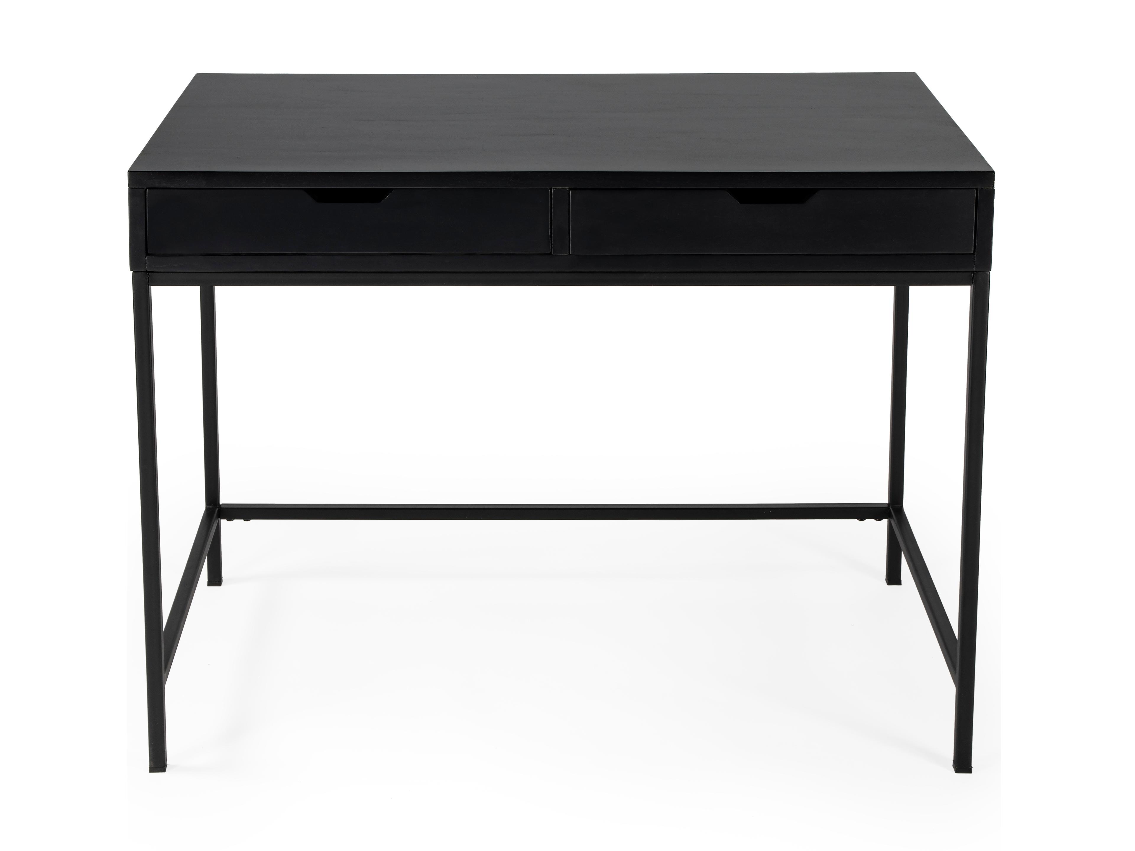 Butler Belka Black Mahogany Wood Writing Desk