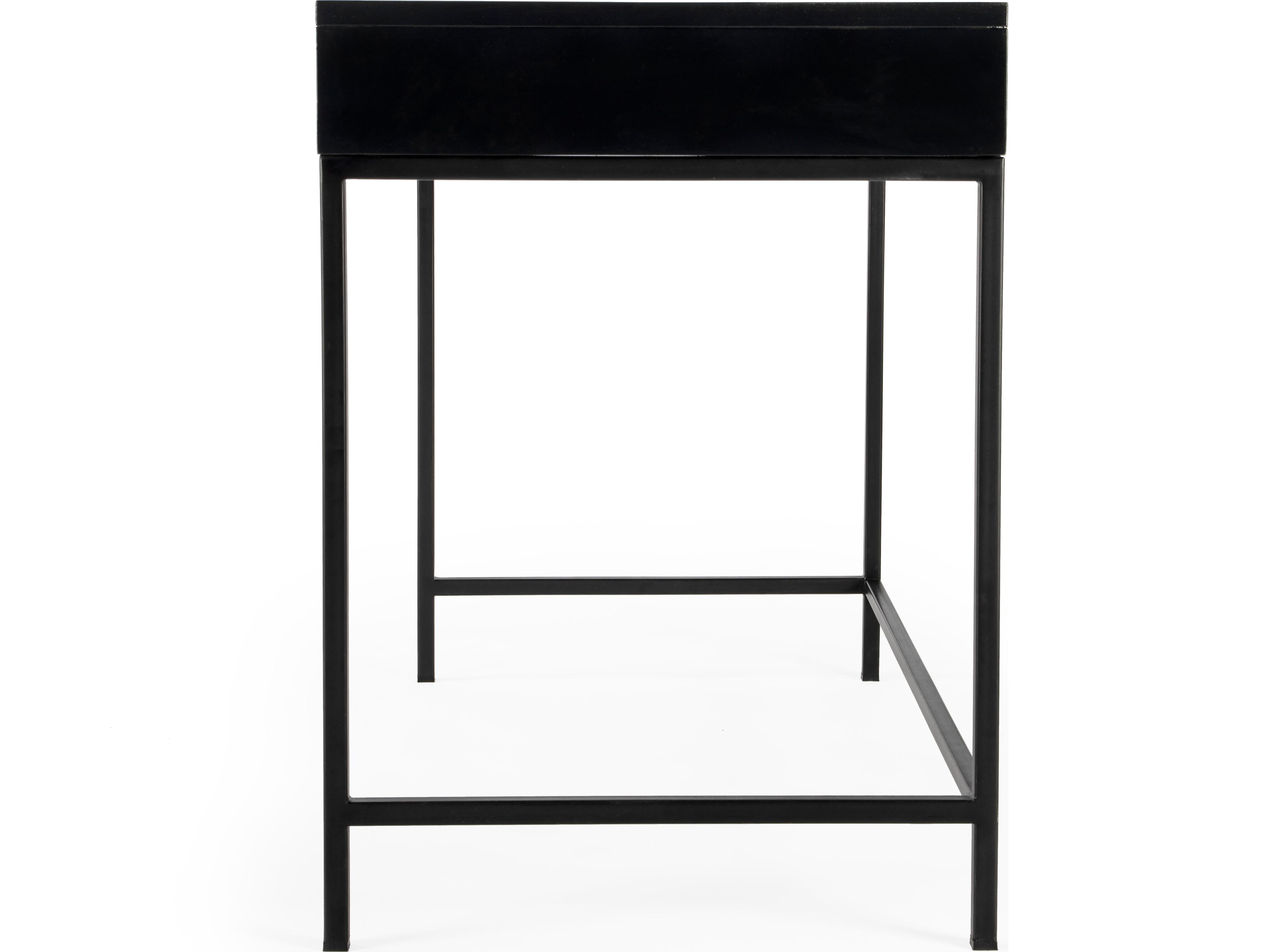 Butler Belka Black Mahogany Wood Writing Desk