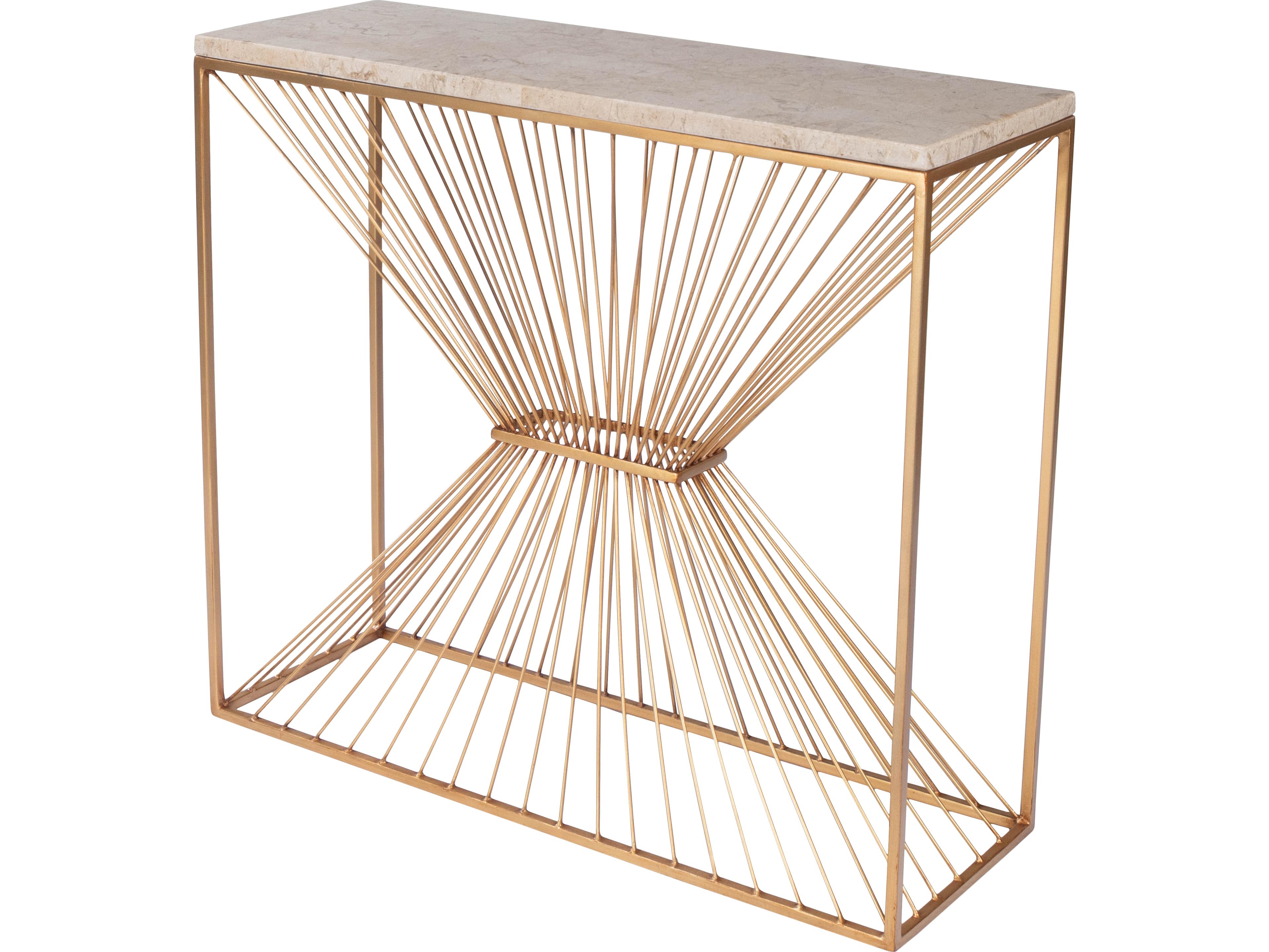 Cosmo Rectangular Stone Console Table