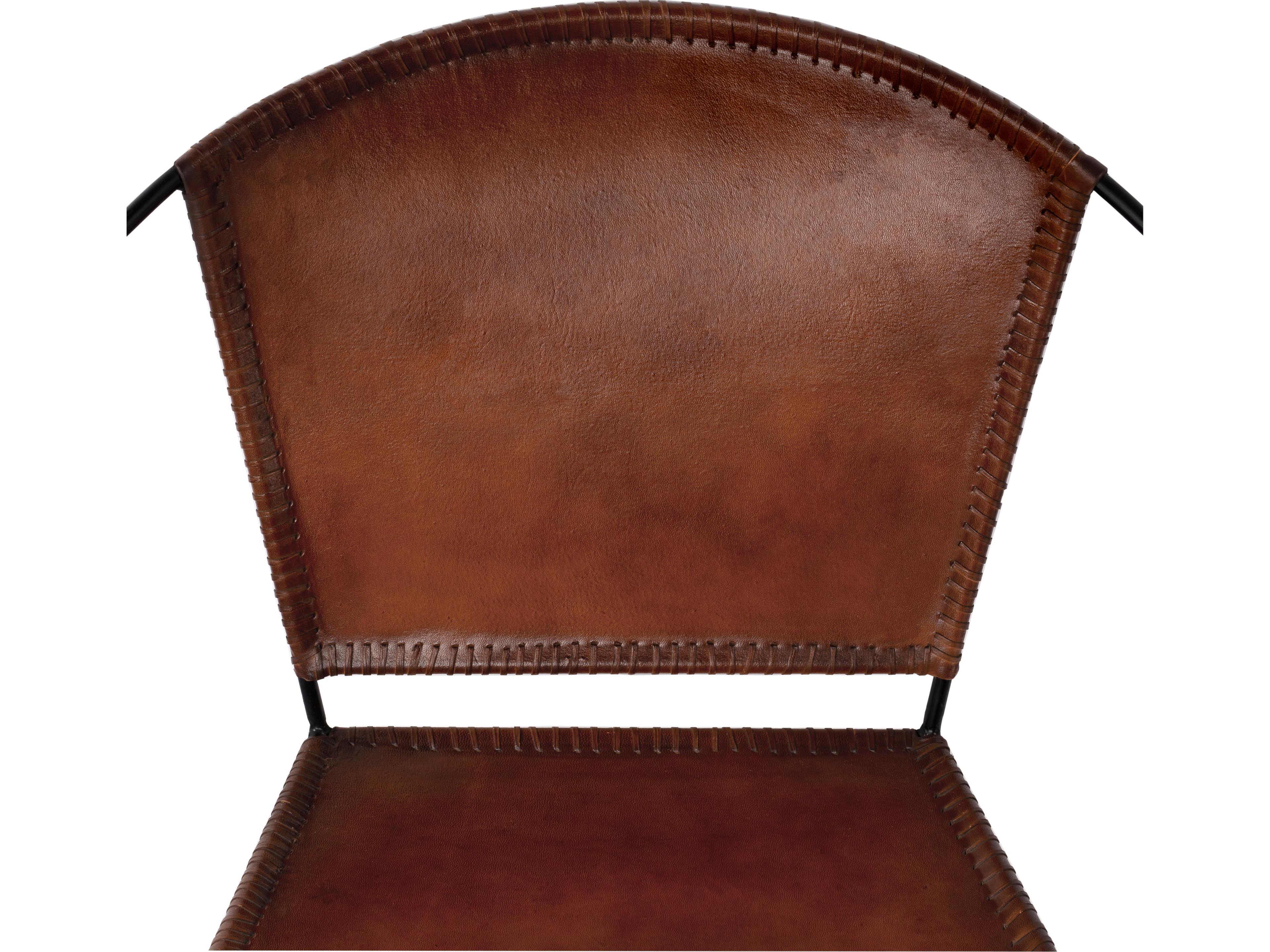 Butler Milo Brown Leather Accent Chair