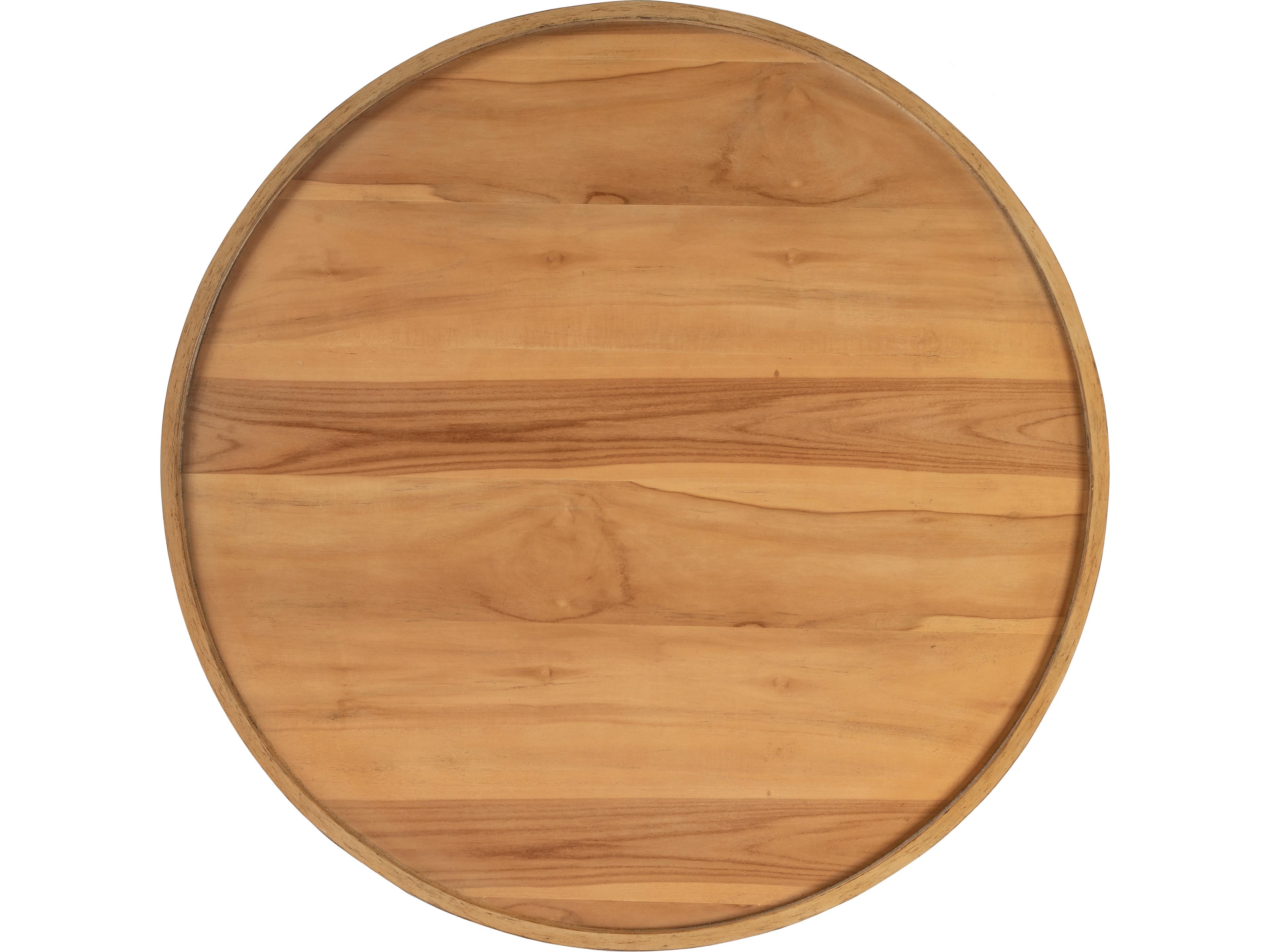 Butler Tori Round Wood Natural Teak Coffee Table