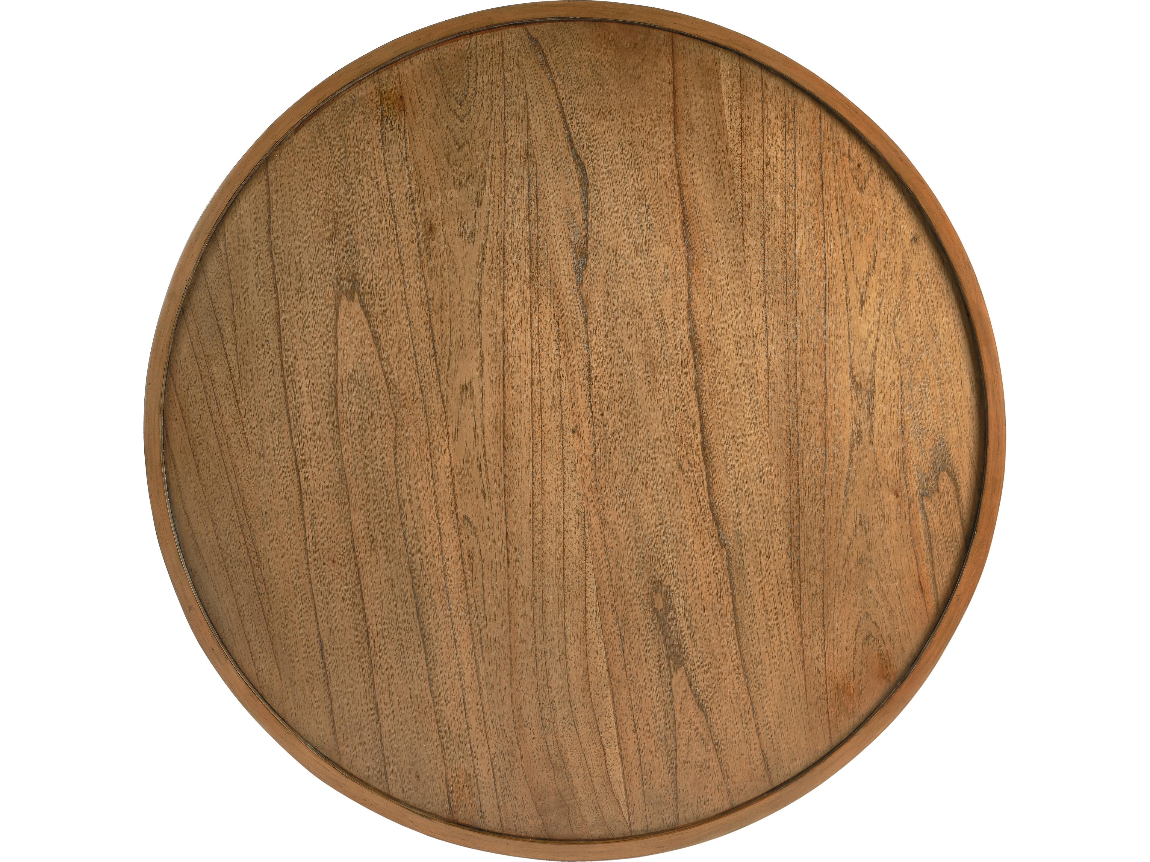 Butler Tori Round Wood Sandy Shore Coffee Table