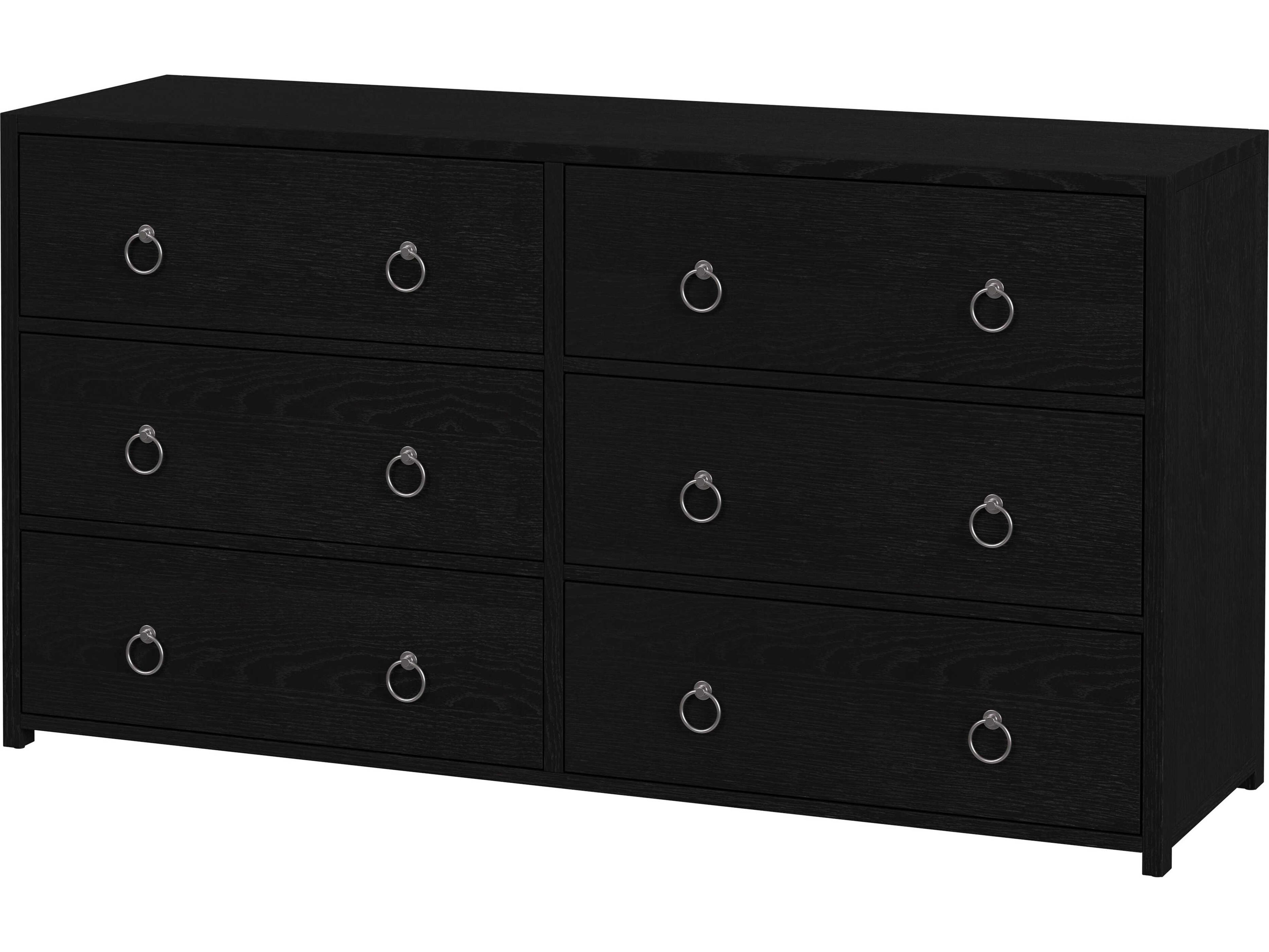 Lark 6-Drawers Acacia Wood Double Dresser