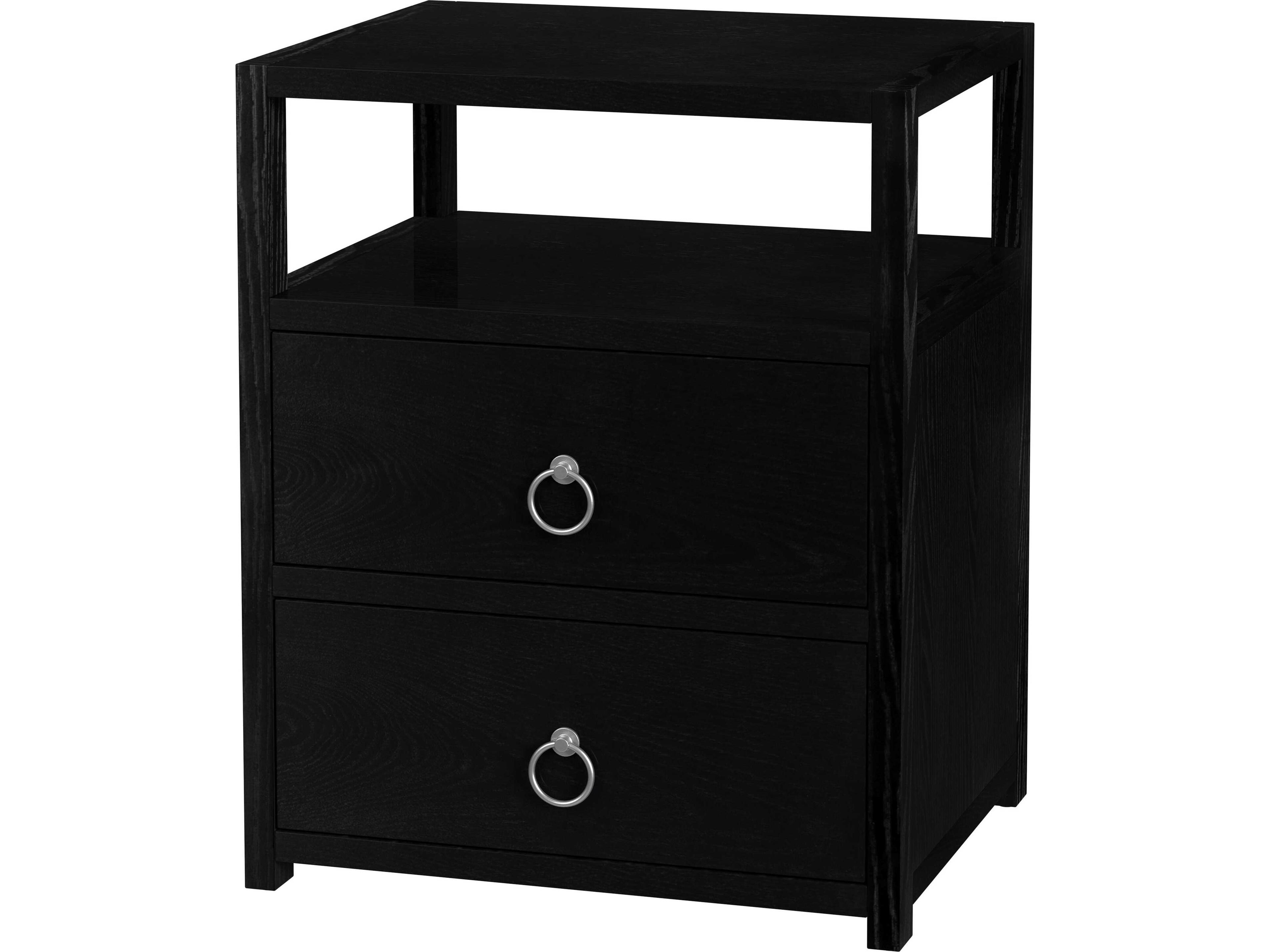 Lark 2-Drawers Solid Wood Nightstand