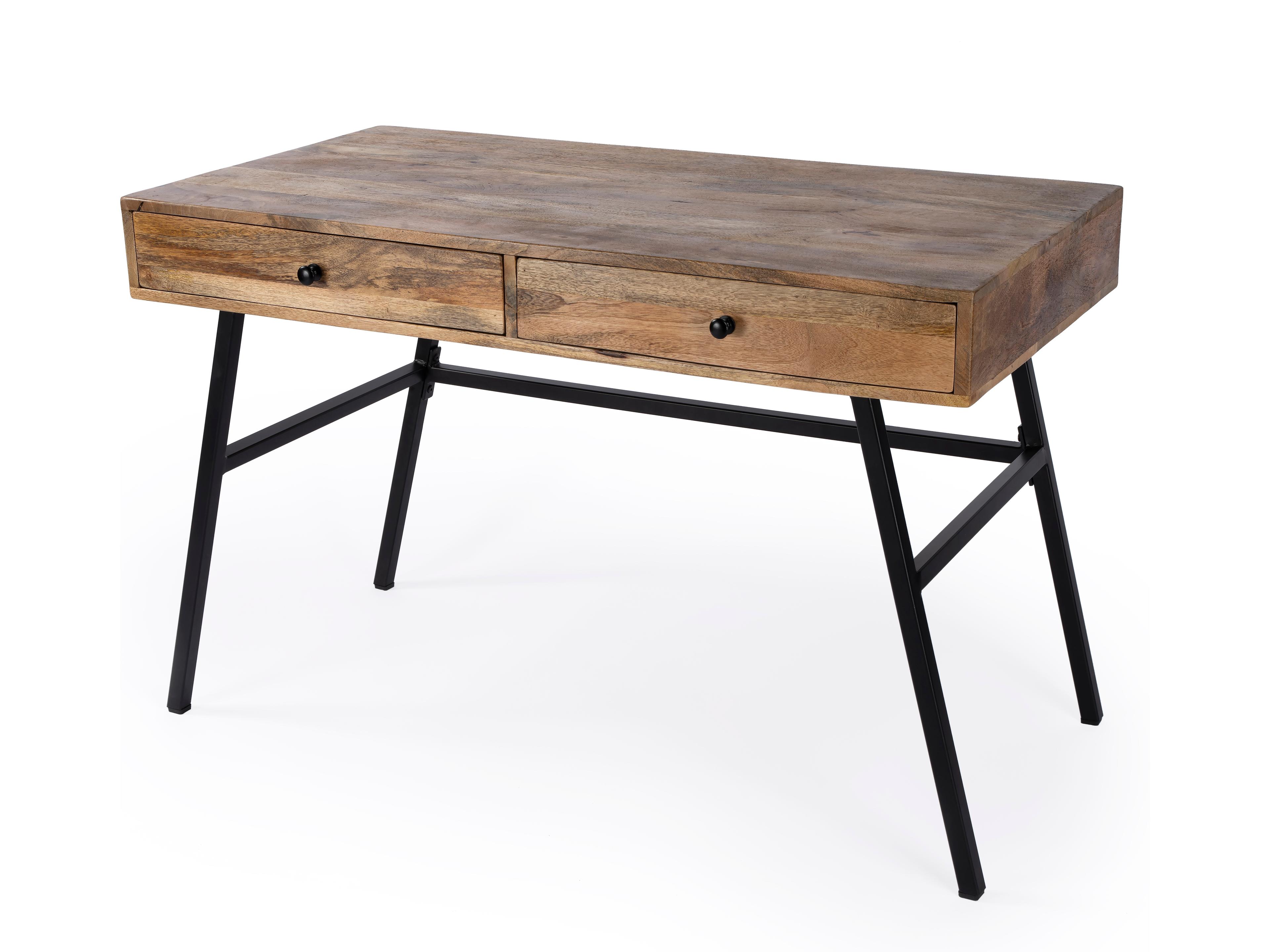 Butler Reison Natural Mango Brown Wood Writing Desk
