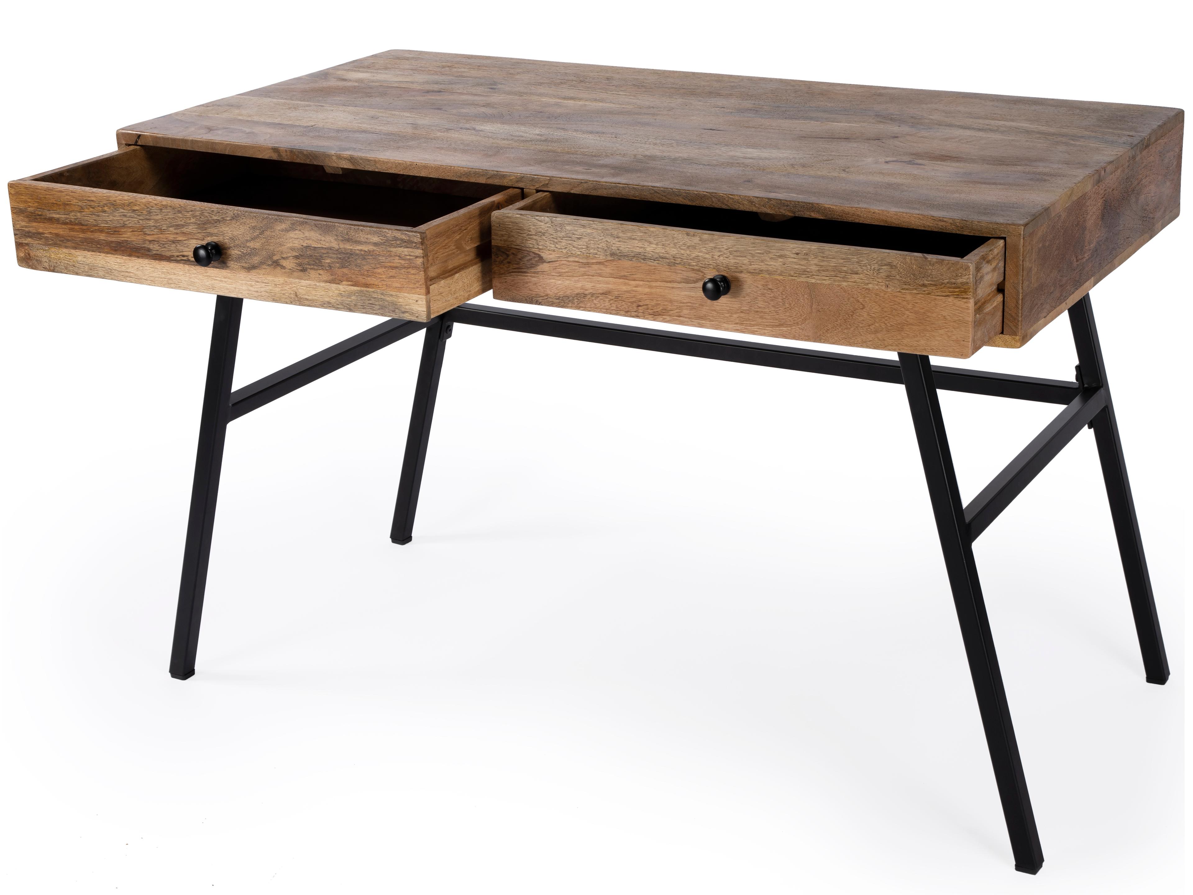 Butler Reison Natural Mango Brown Wood Writing Desk