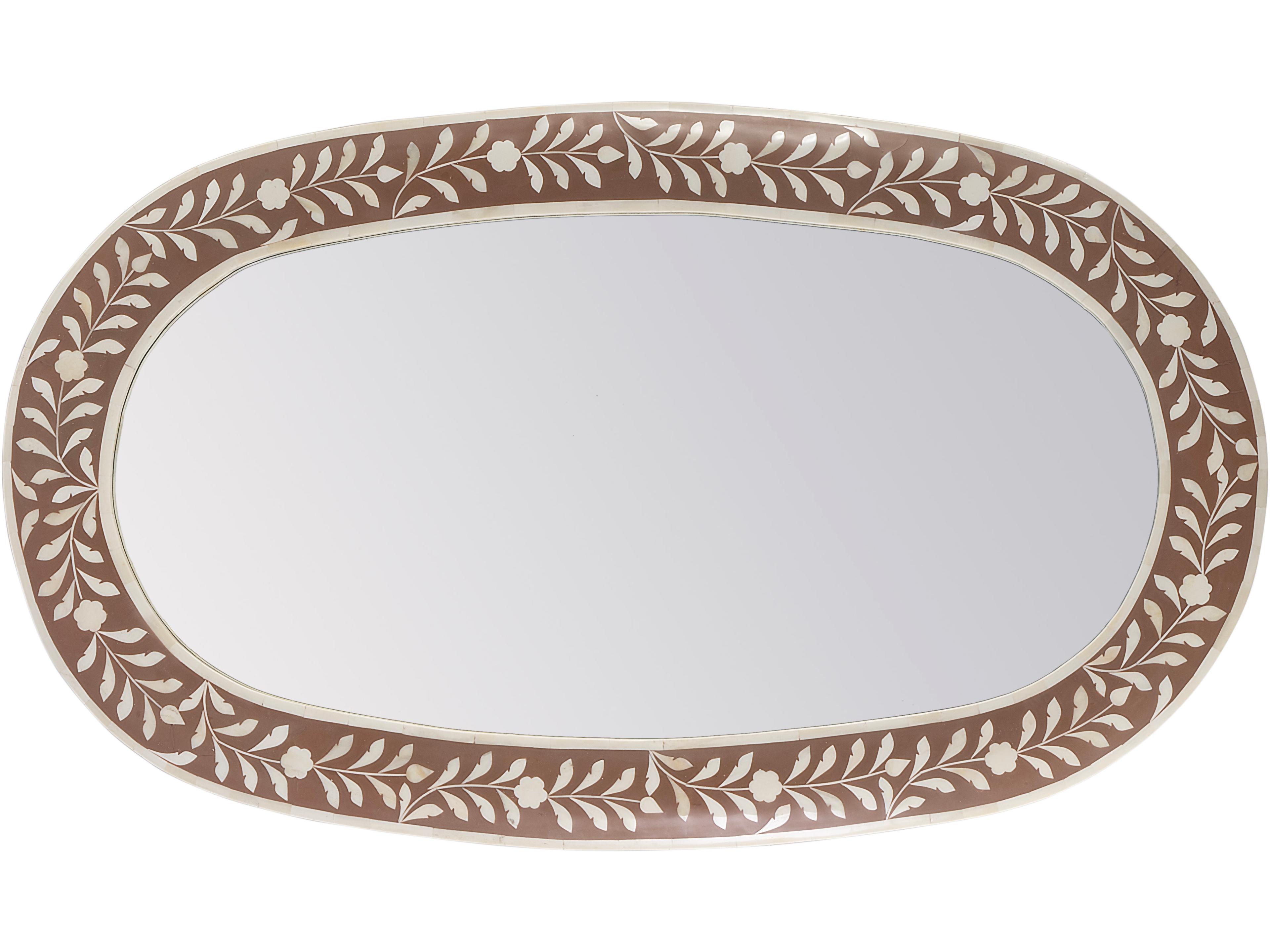 Trubadur Pink Oval Wall Mirror