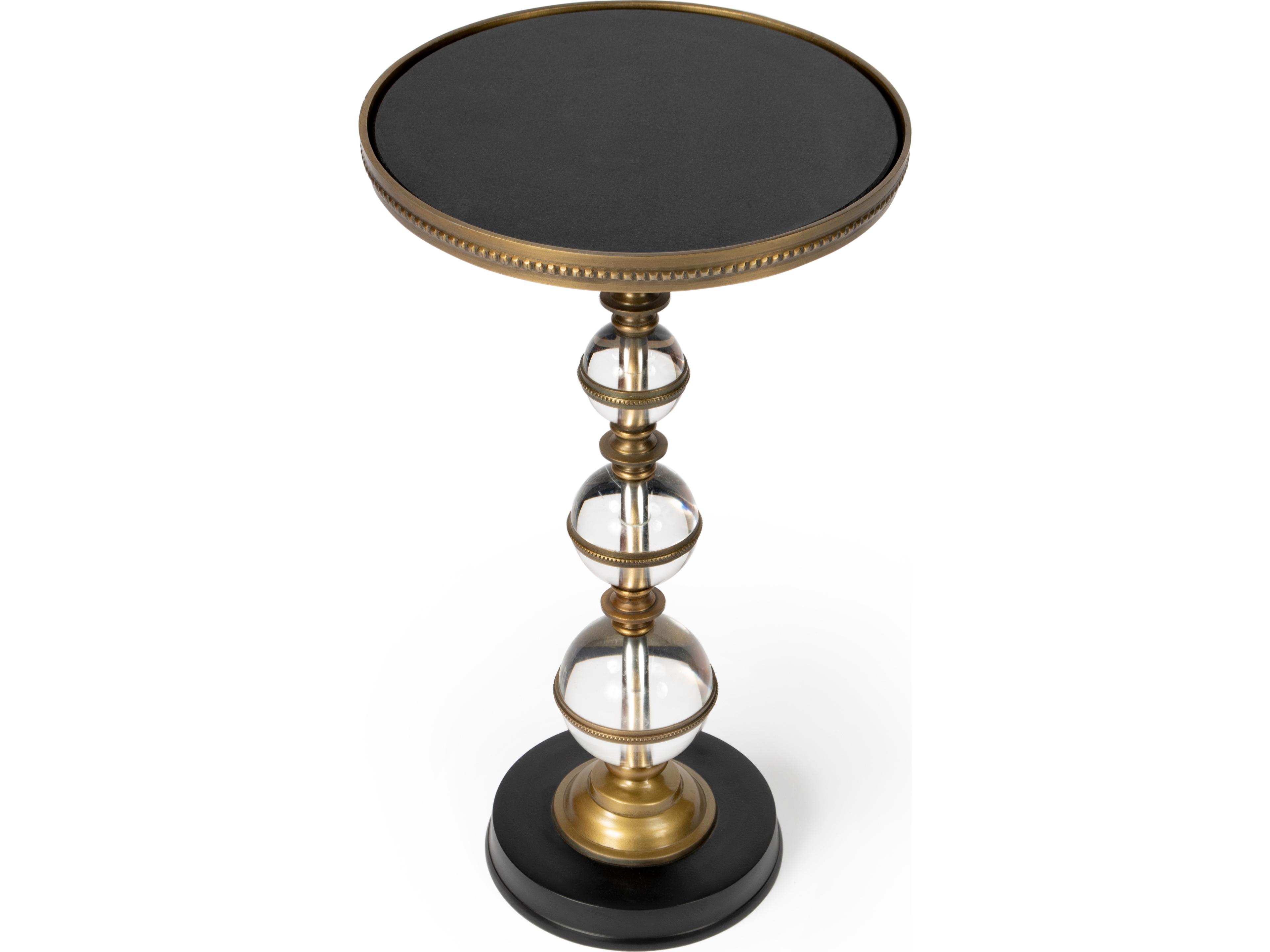 Forella Round Granite End Table