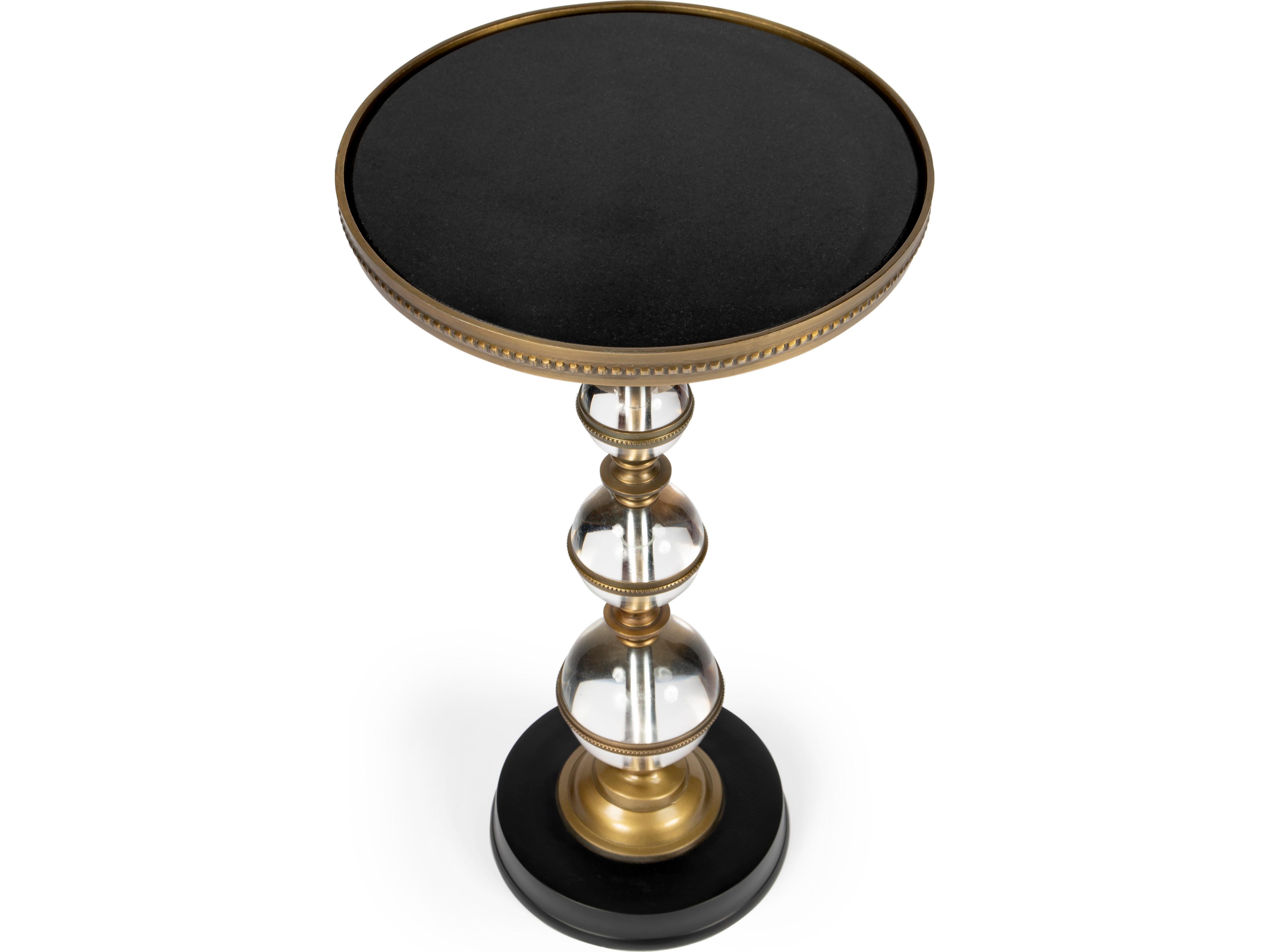 Butler Forella Round Granite End Table