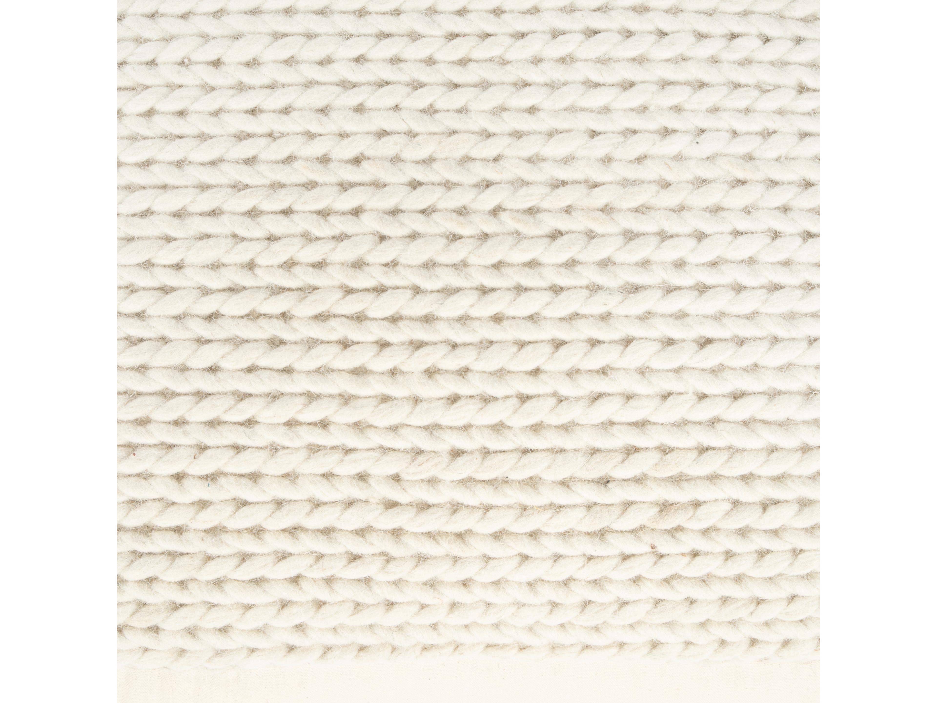 Butler Fernandos Beige Diamond Cream Upholstered Pouf