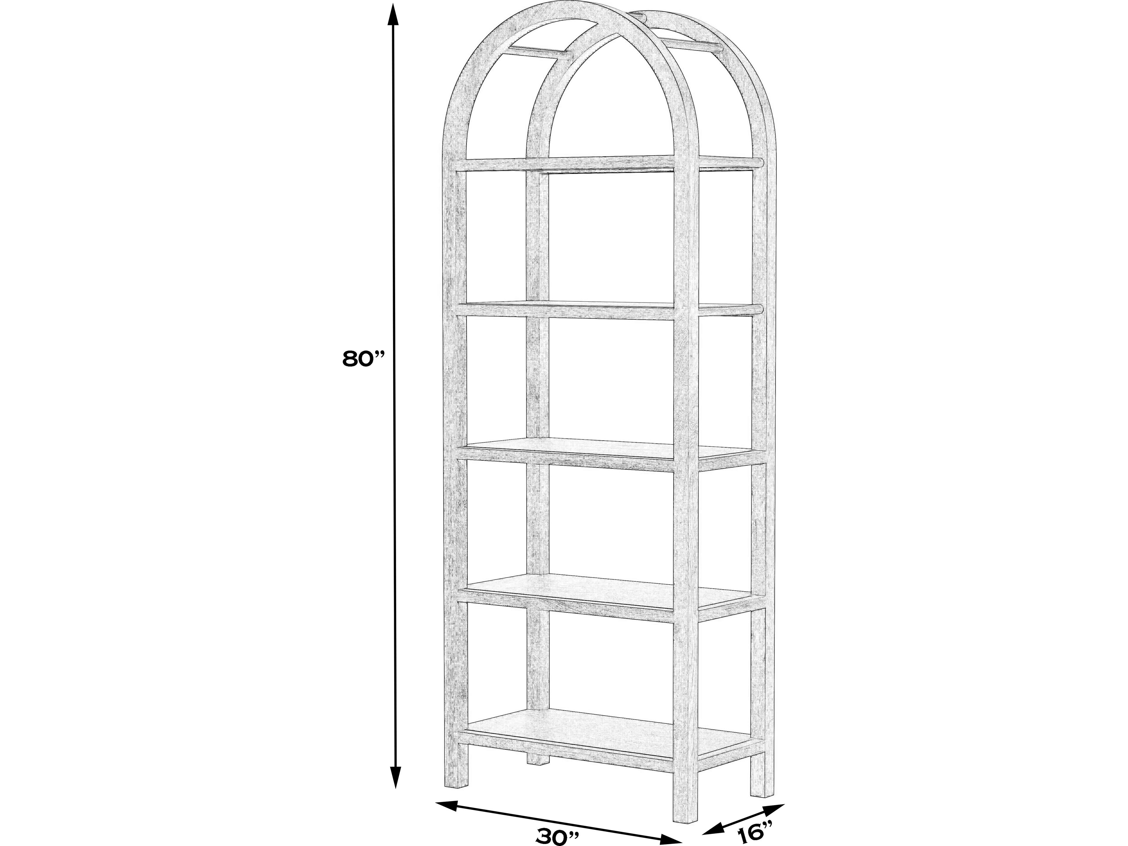 Butler Hanover Brown Bookcase
