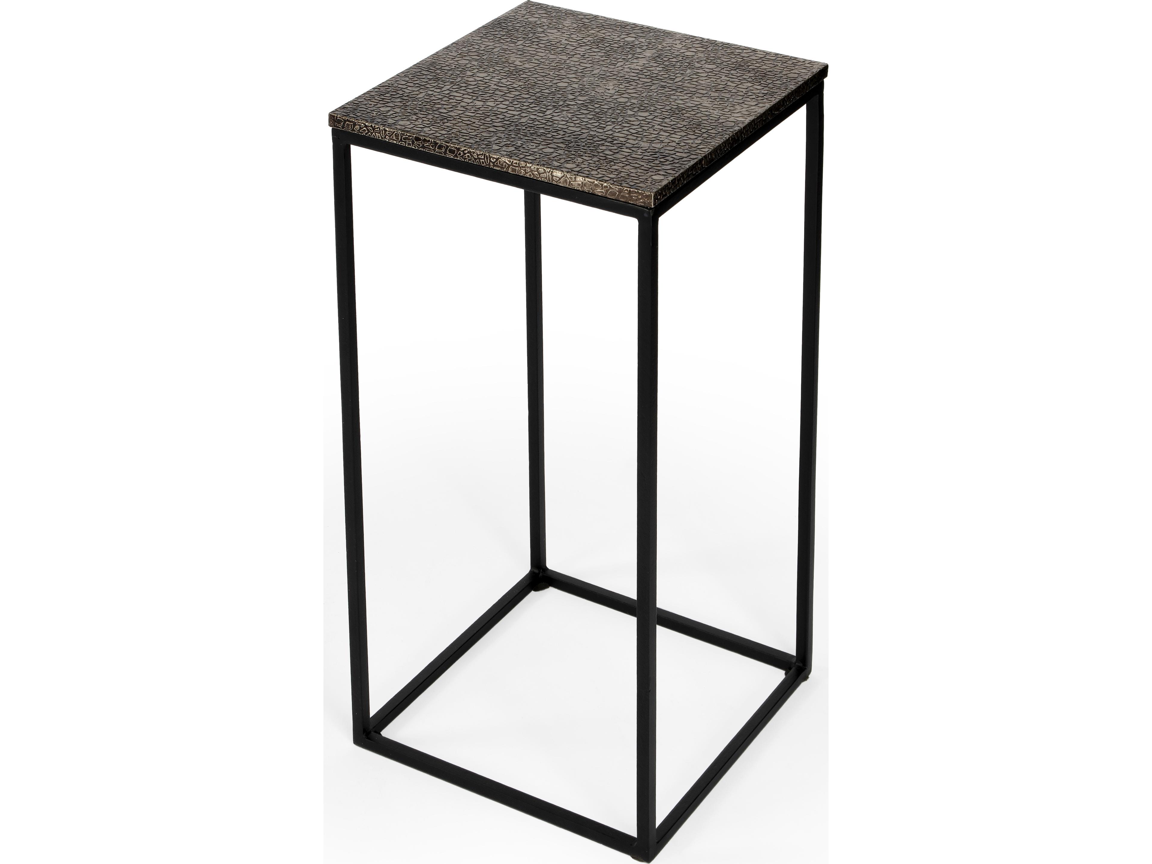 Lacrossa Square Metal Nickel End Table