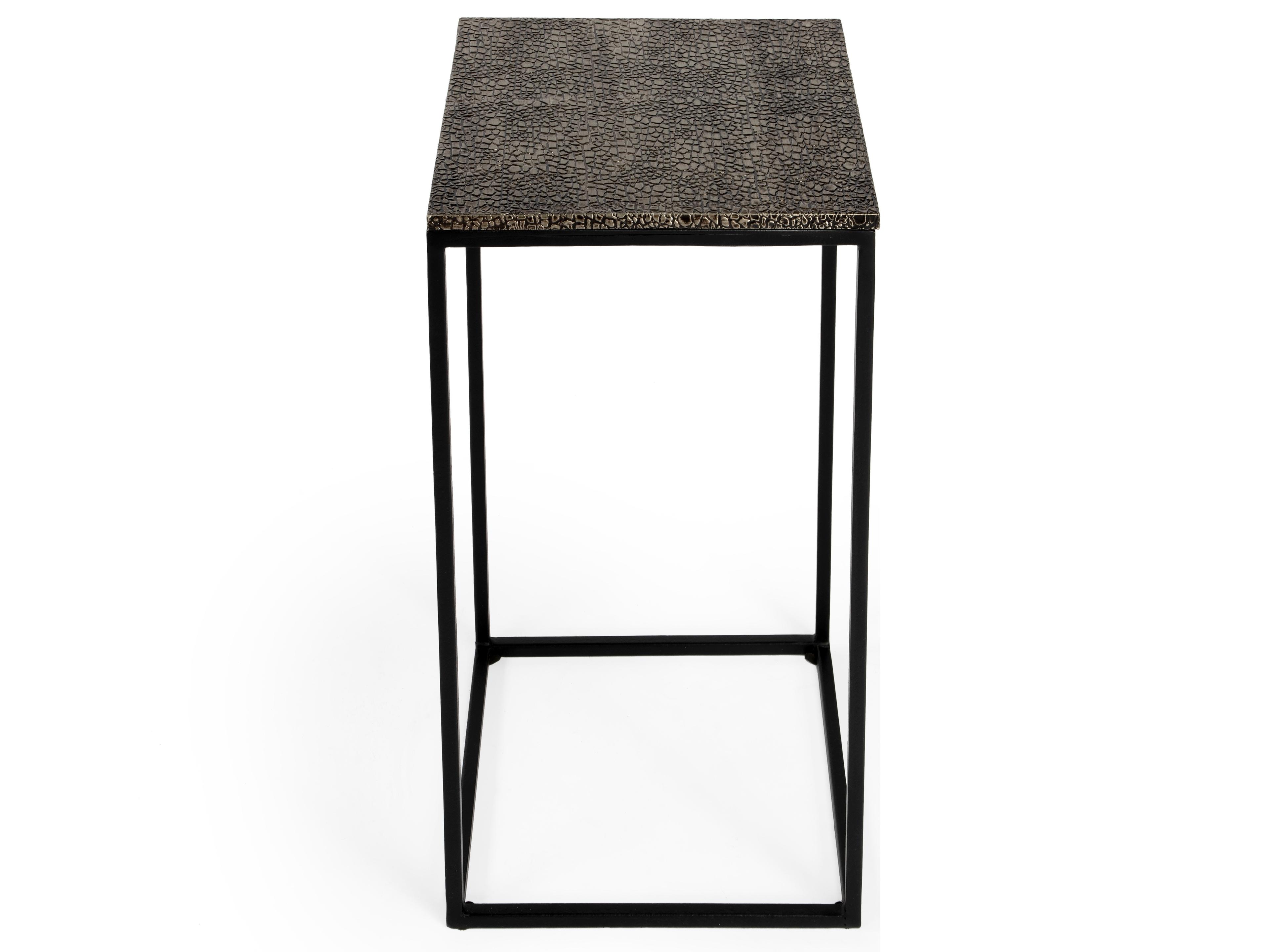 Butler Lacrossa Square Metal Nickel End Table