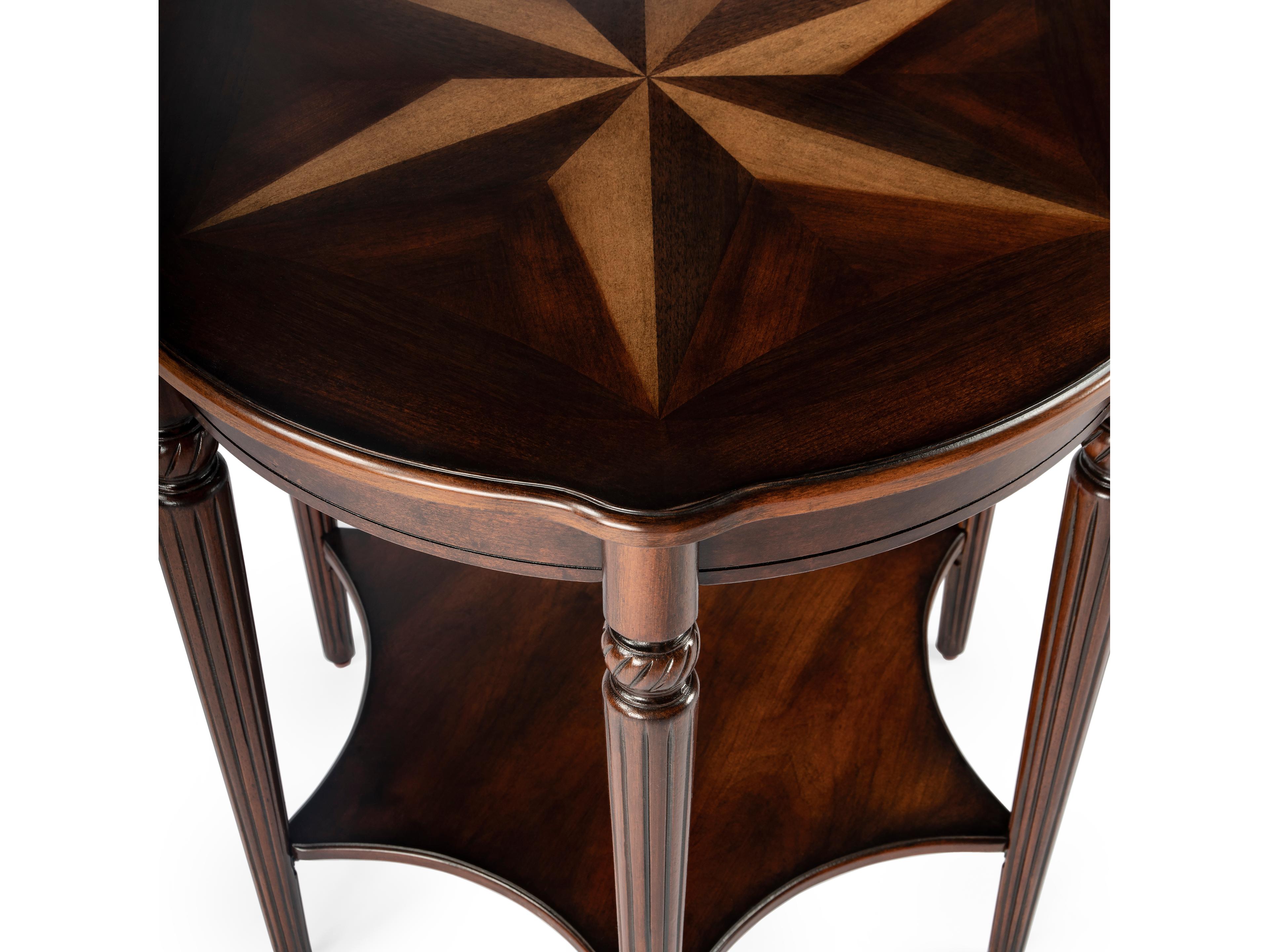 Butler Bainbridge Round Wood Cherry End Table