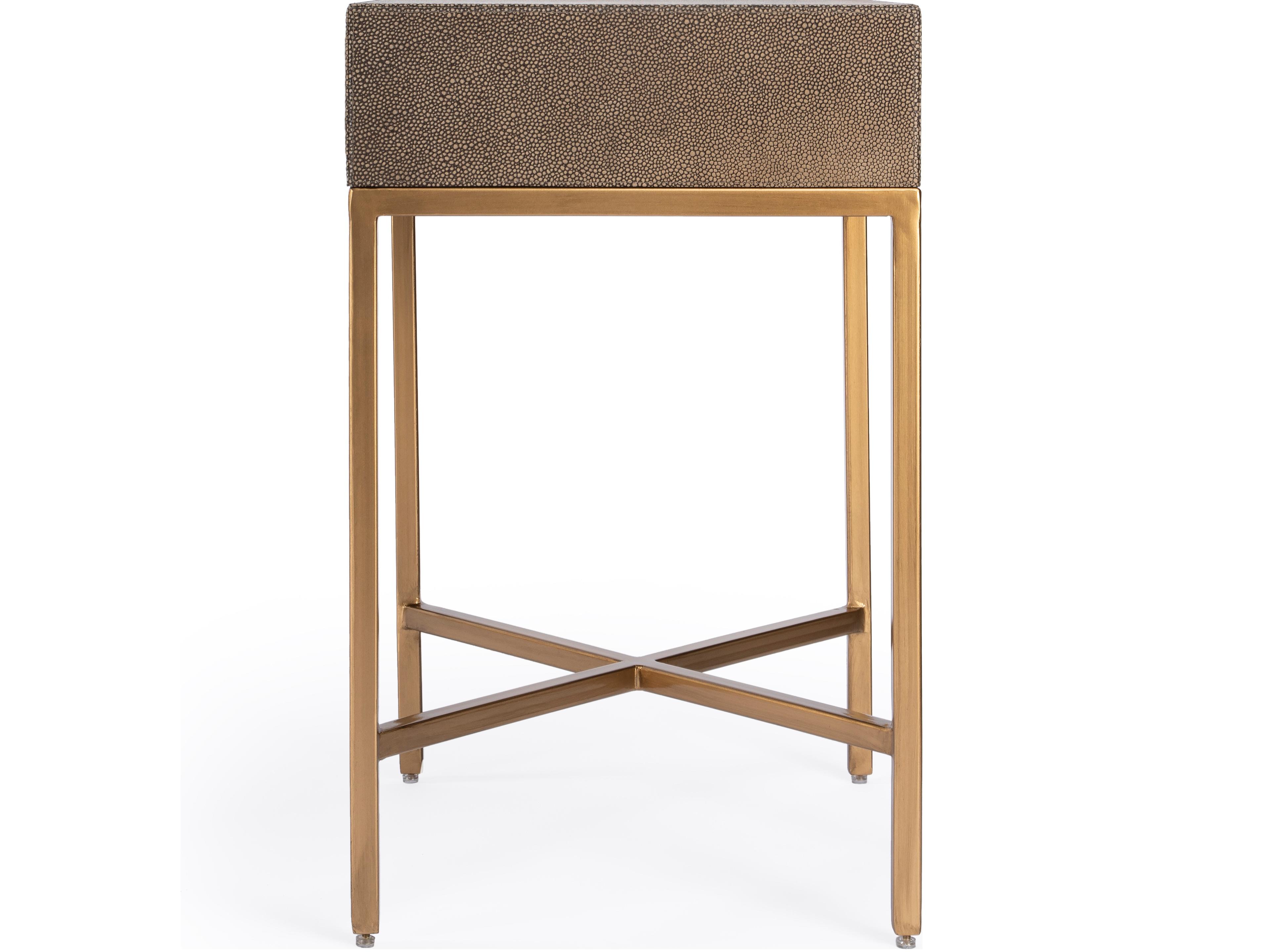 Butler Sullia Rectangular Leather End Table