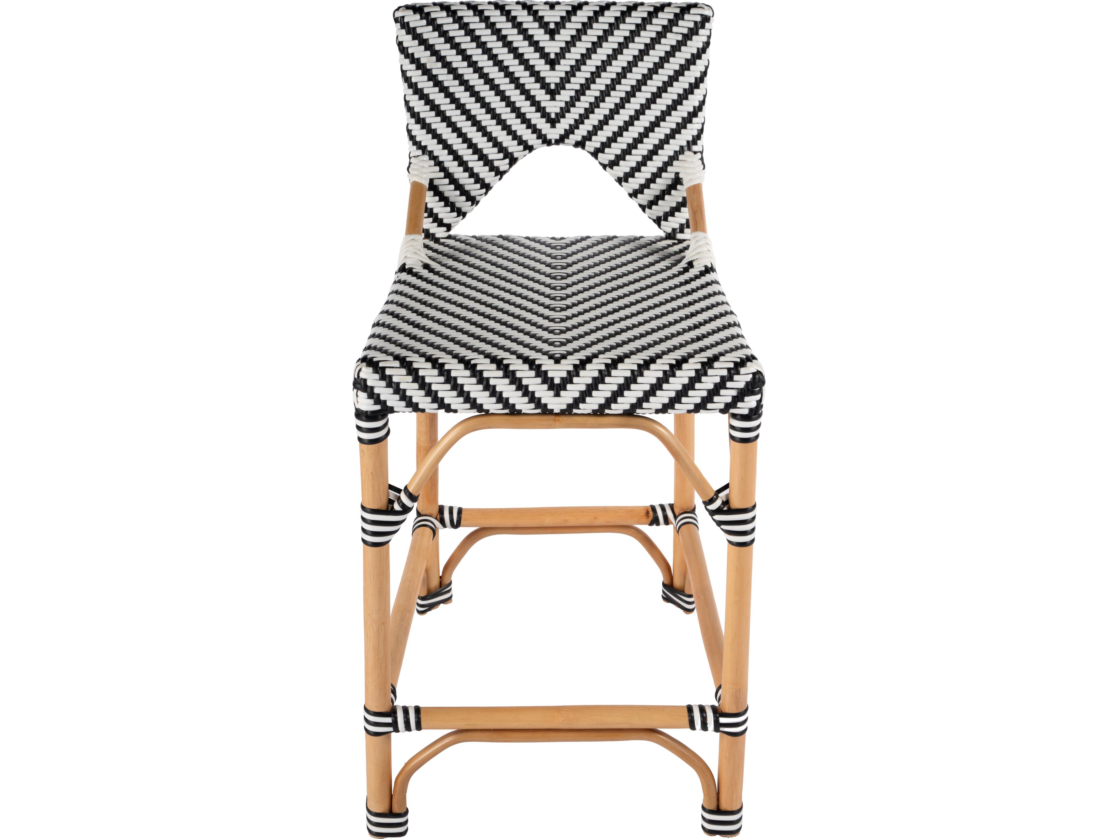 Butler Creanly Black Rattan Counter Stool